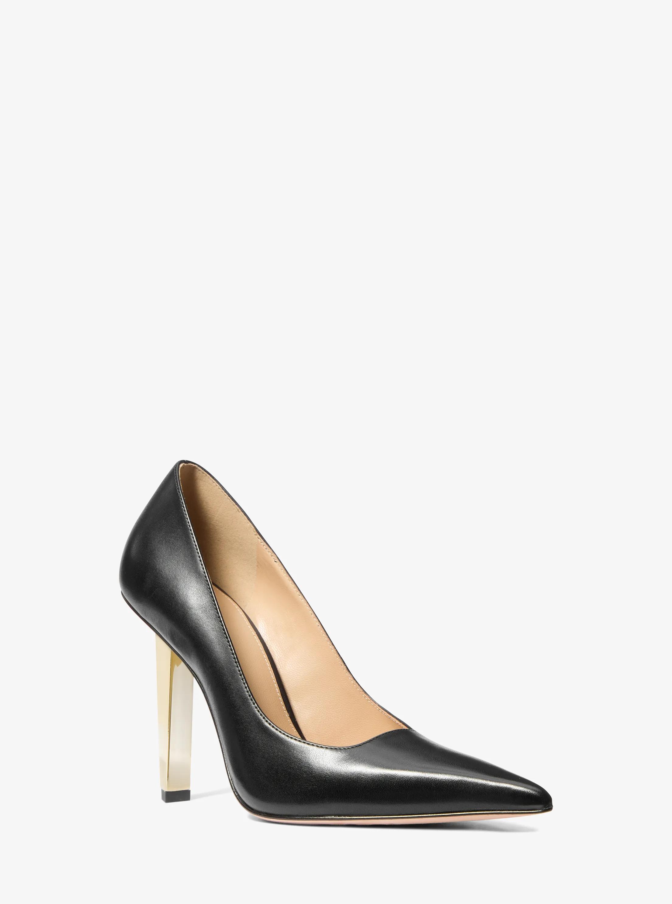 Halle Leather Pump in BLACK | Michael Kors