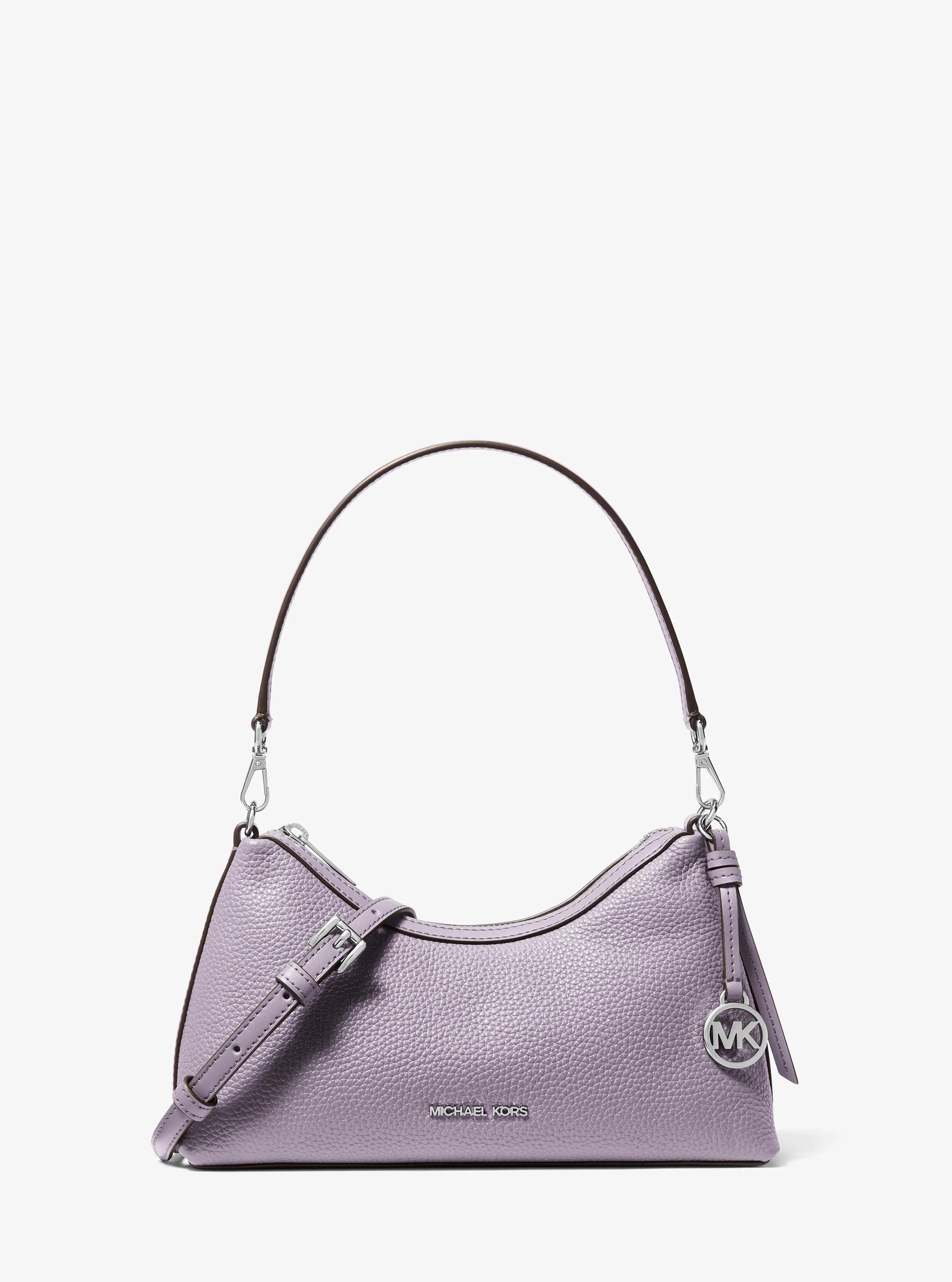 Sammy Small Pebbled Leather Convertible Crossbody Bag in LILAC | Michael Kors
