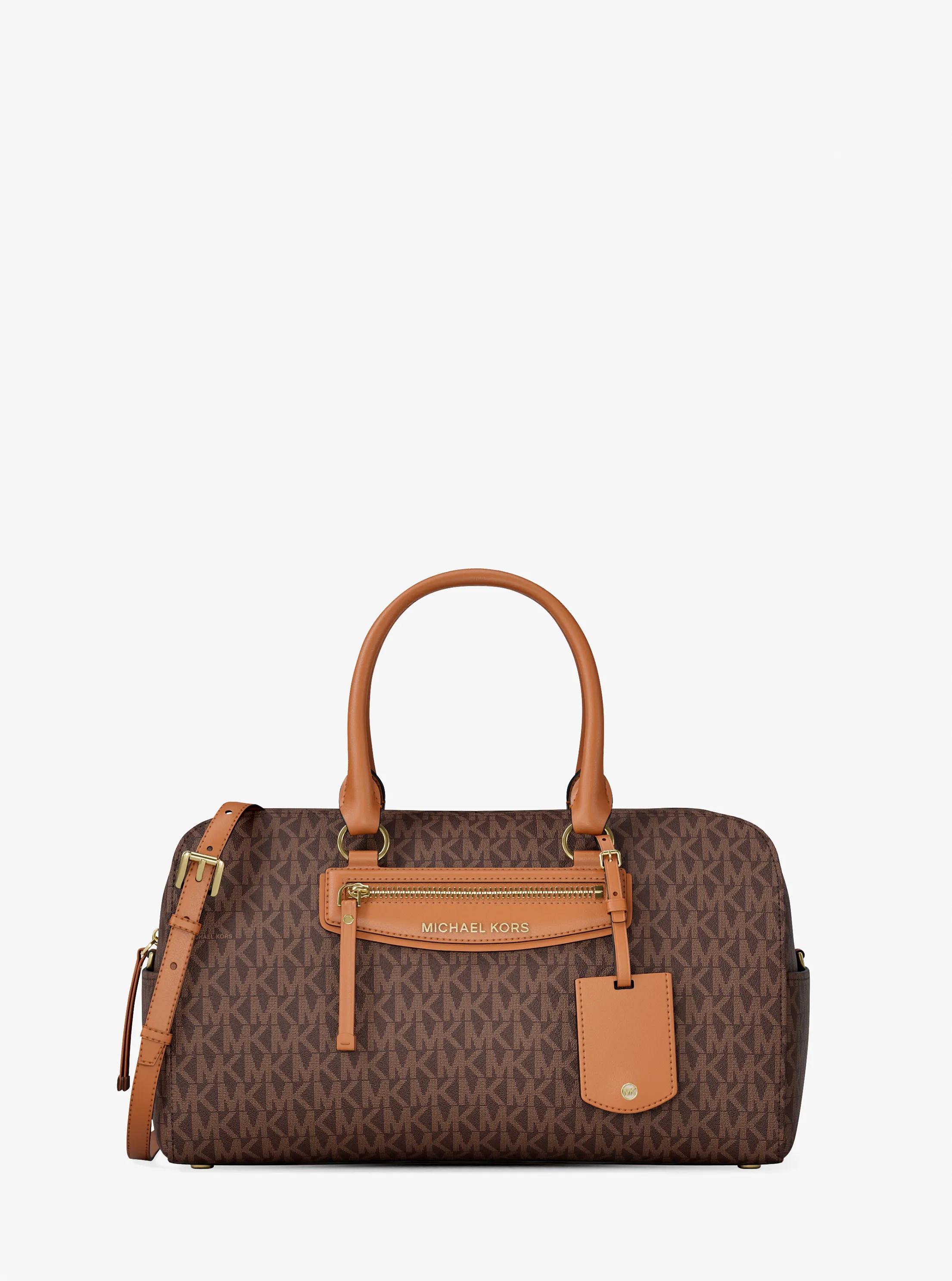 MK Sac marin à bandoulière Jet Set Travel de taille moyenne à logo Signature - Marron - Michael Kors