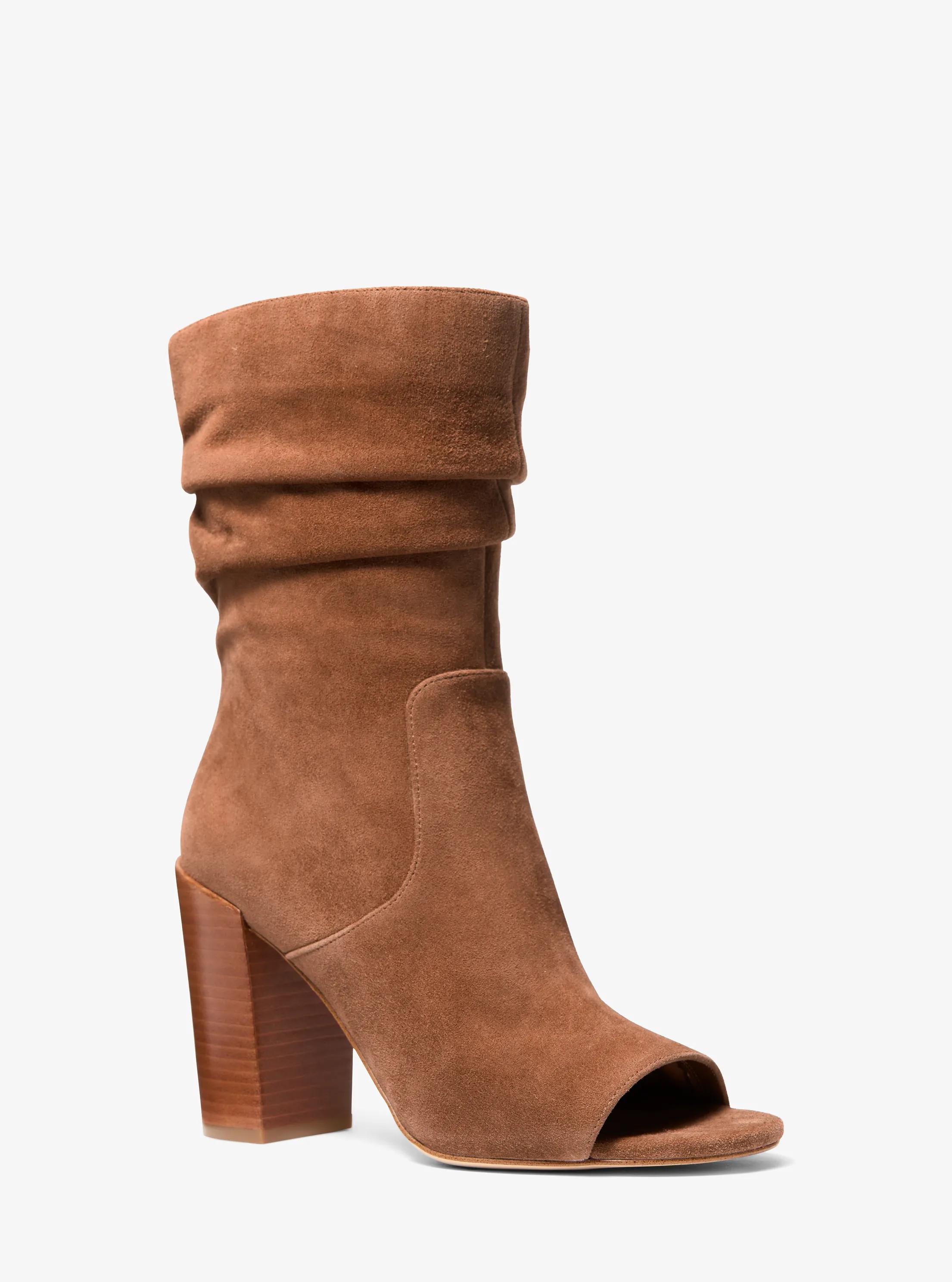 MK Botte Shayna en daim - Marron - Michael Kors