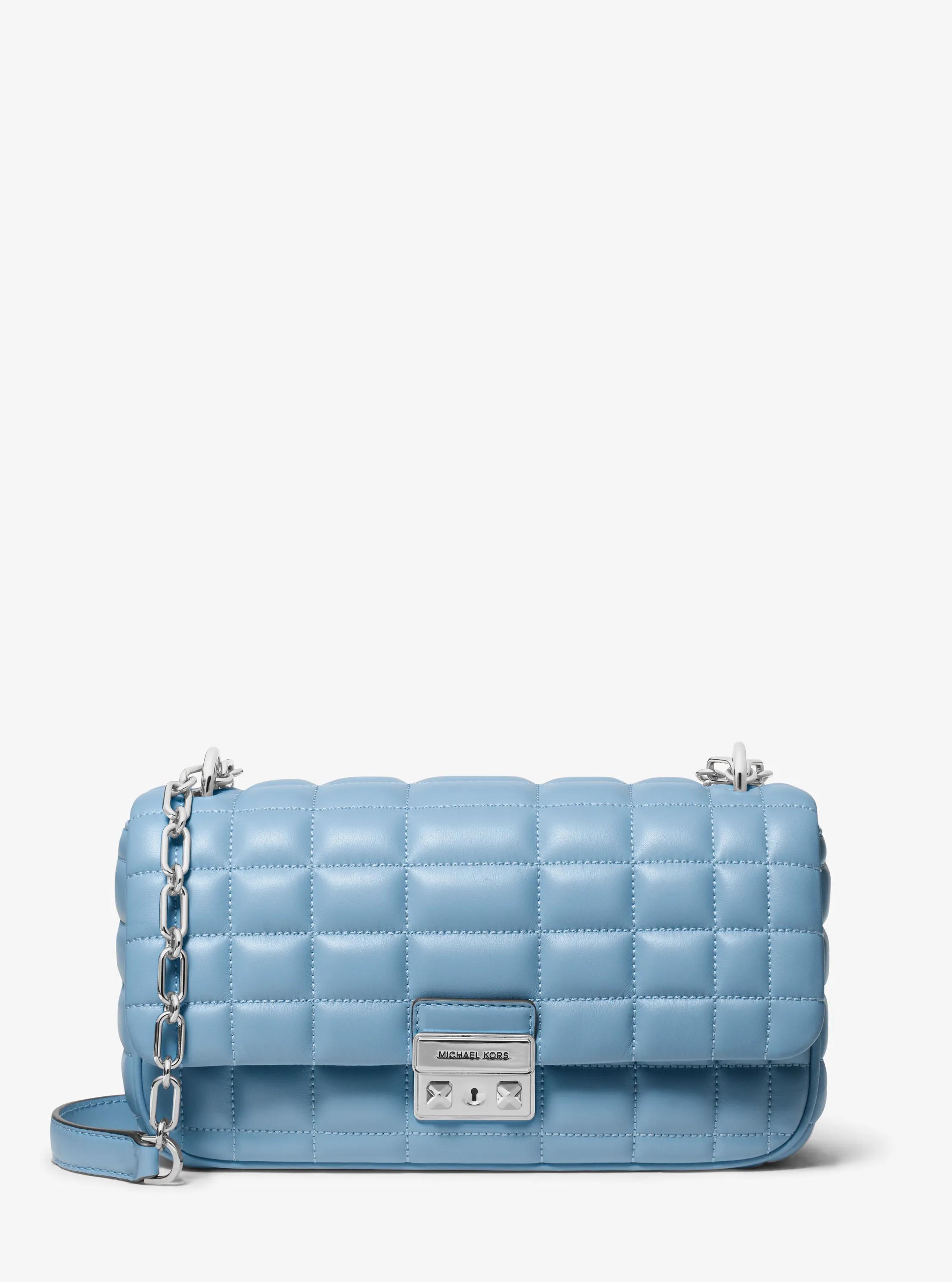 Tribeca Large Quilted Leather Shoulder Bag in CHAMBRAY | Michael Kors