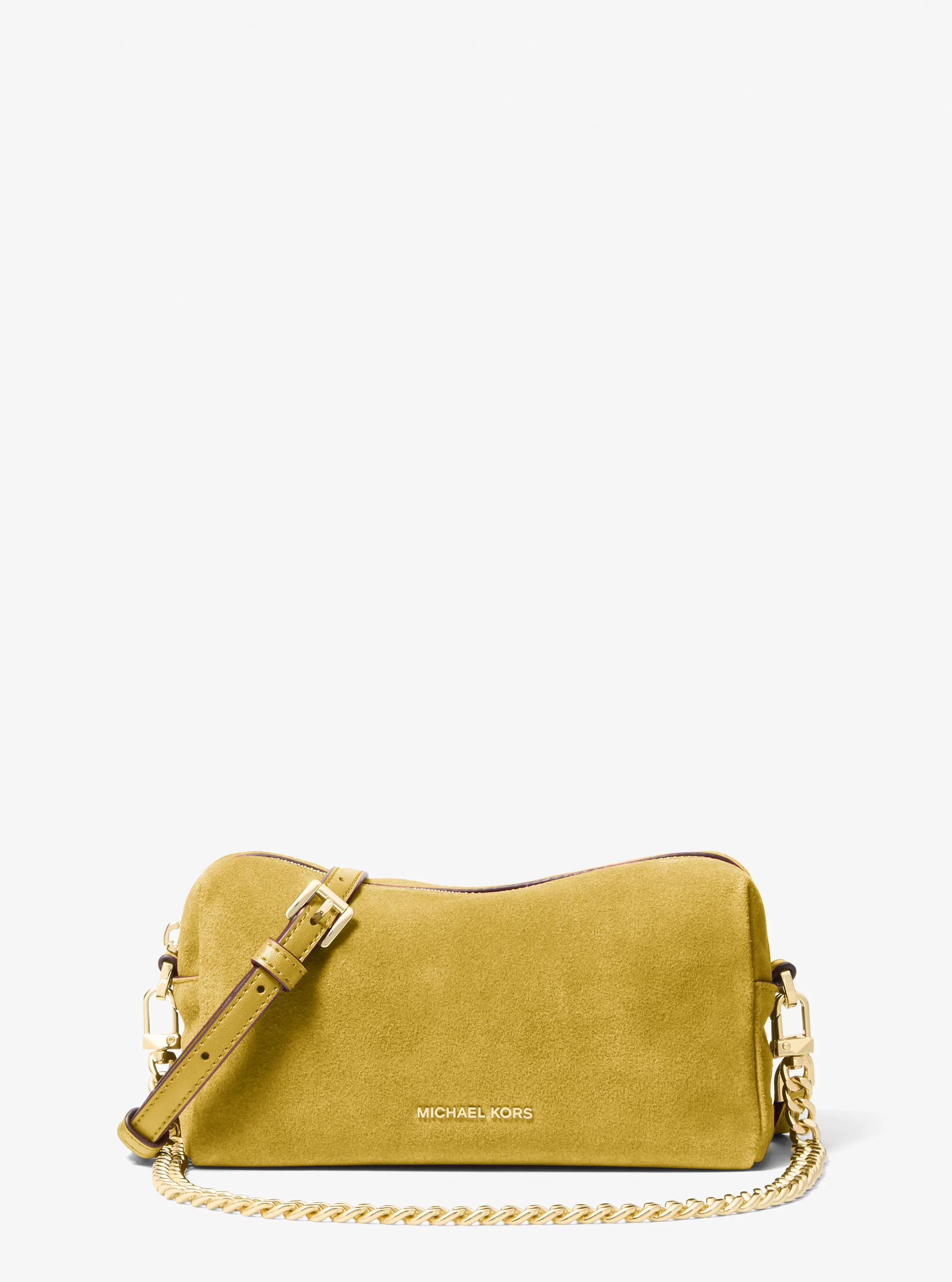 Bandolera transformable Bryant peque&ntilde;a de ante in VERDE AMARILLENTO | Michael Kors