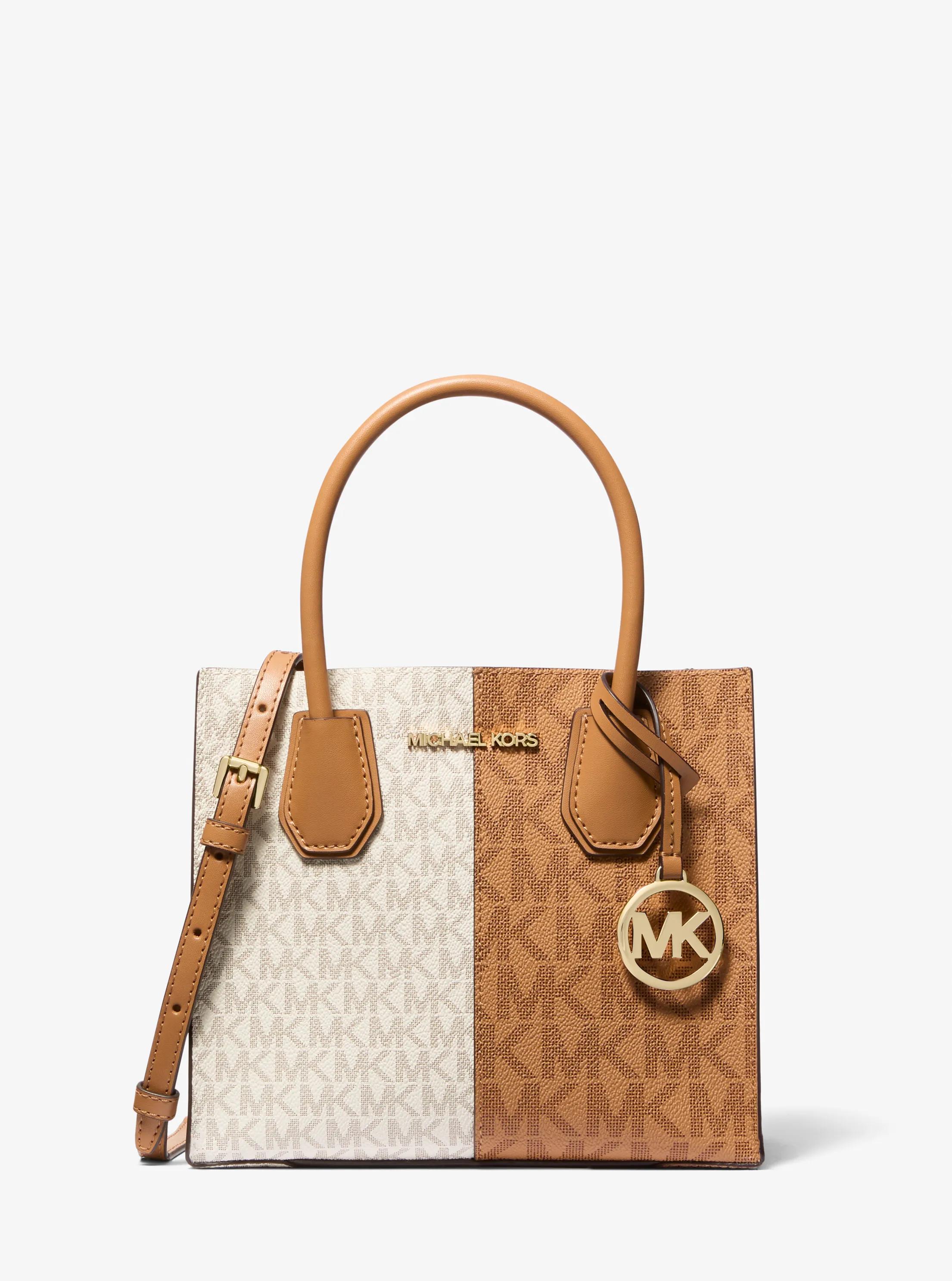 Mercer Medium Two-Tone Logo Crossbody Bag in DEER MULTI - Sale