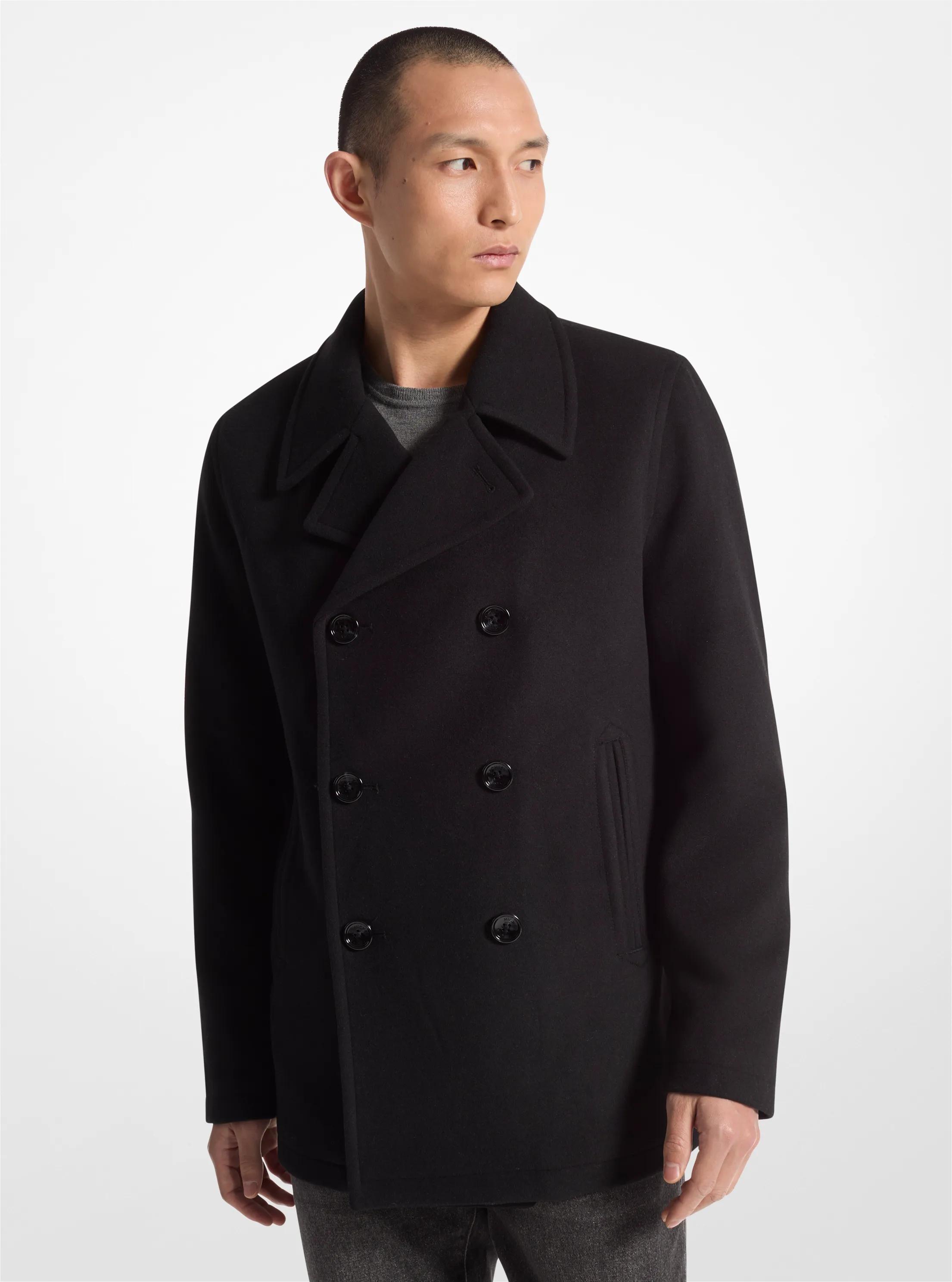 Caban &agrave; double boutonnage in NOIR | Michael Kors