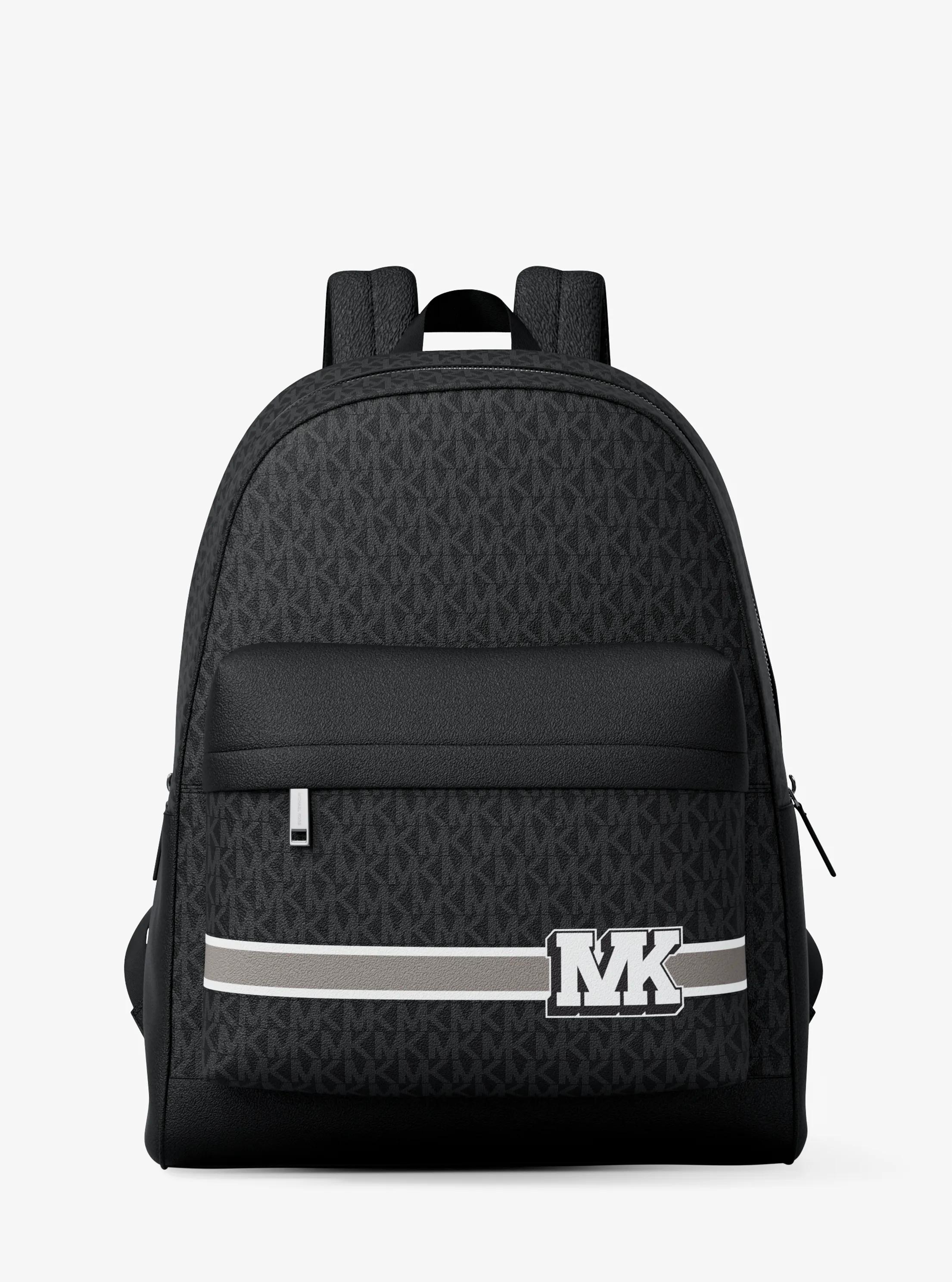 Pacey Embellished Striped Signature Logo Backpack