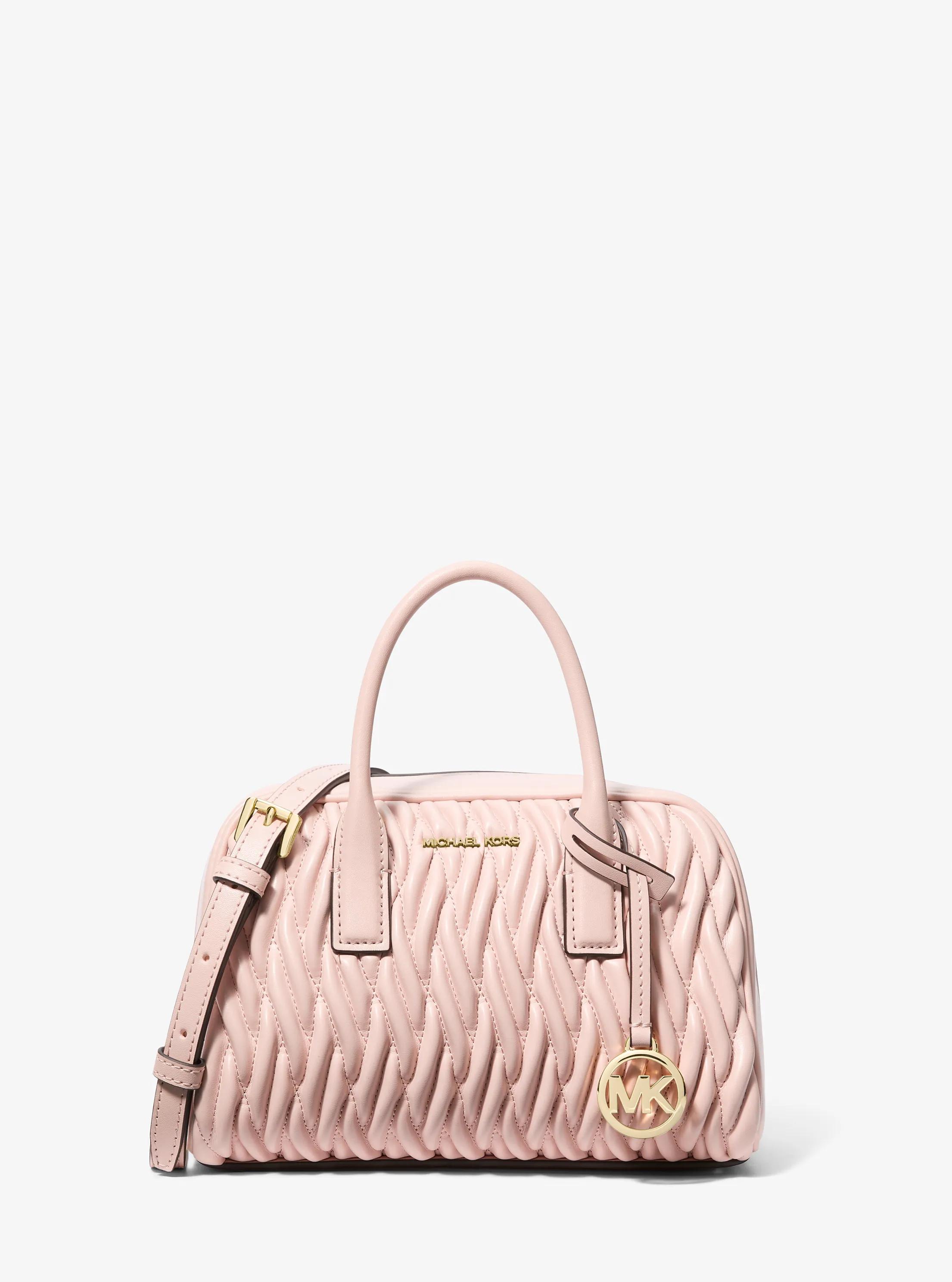 Ashton Small Matelass&eacute; Messenger Bag in POWDER BLUSH | Michael Kors