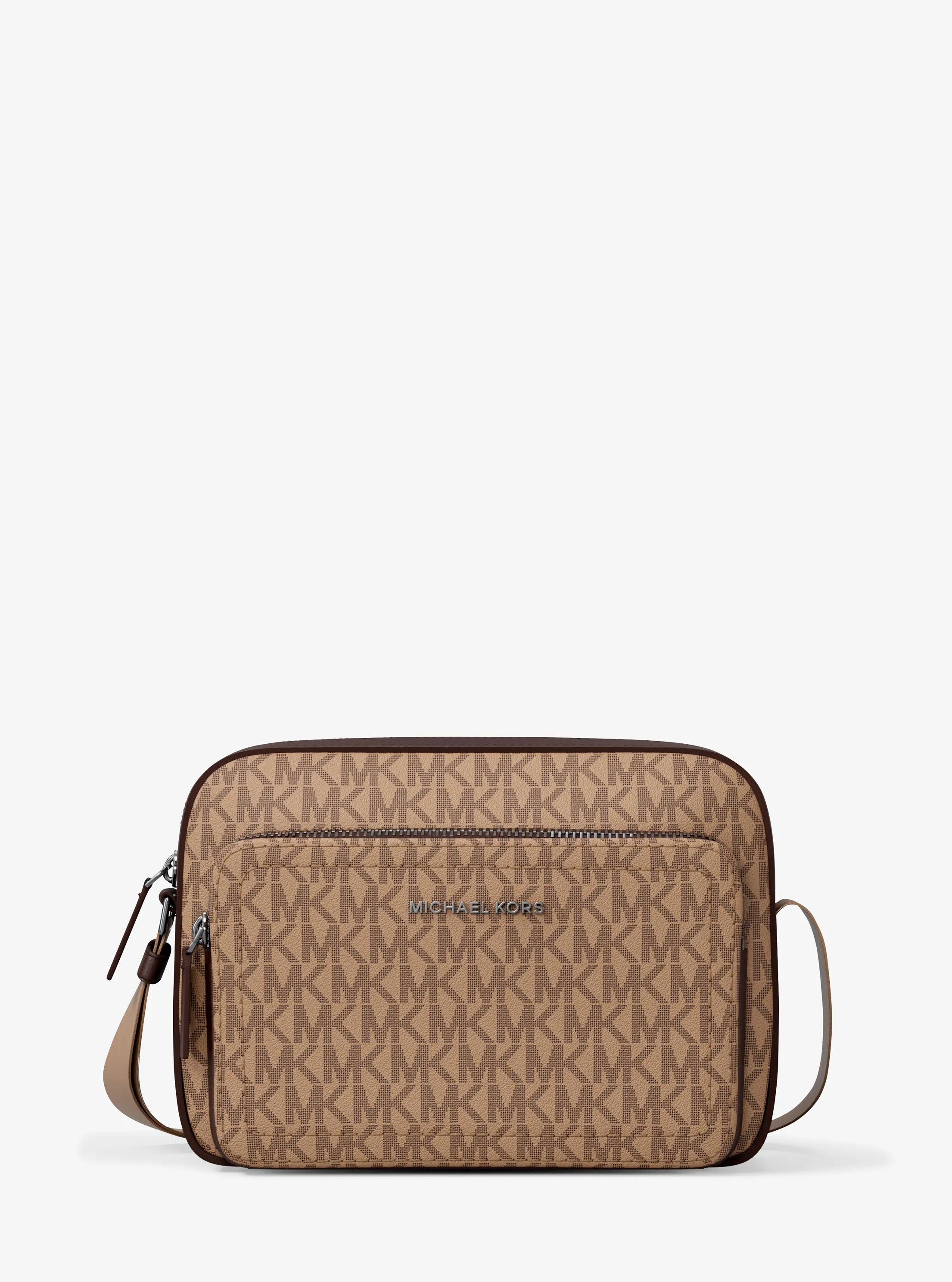 Cooper Signature Logo Flight Bag in CAMEL | Michael Kors