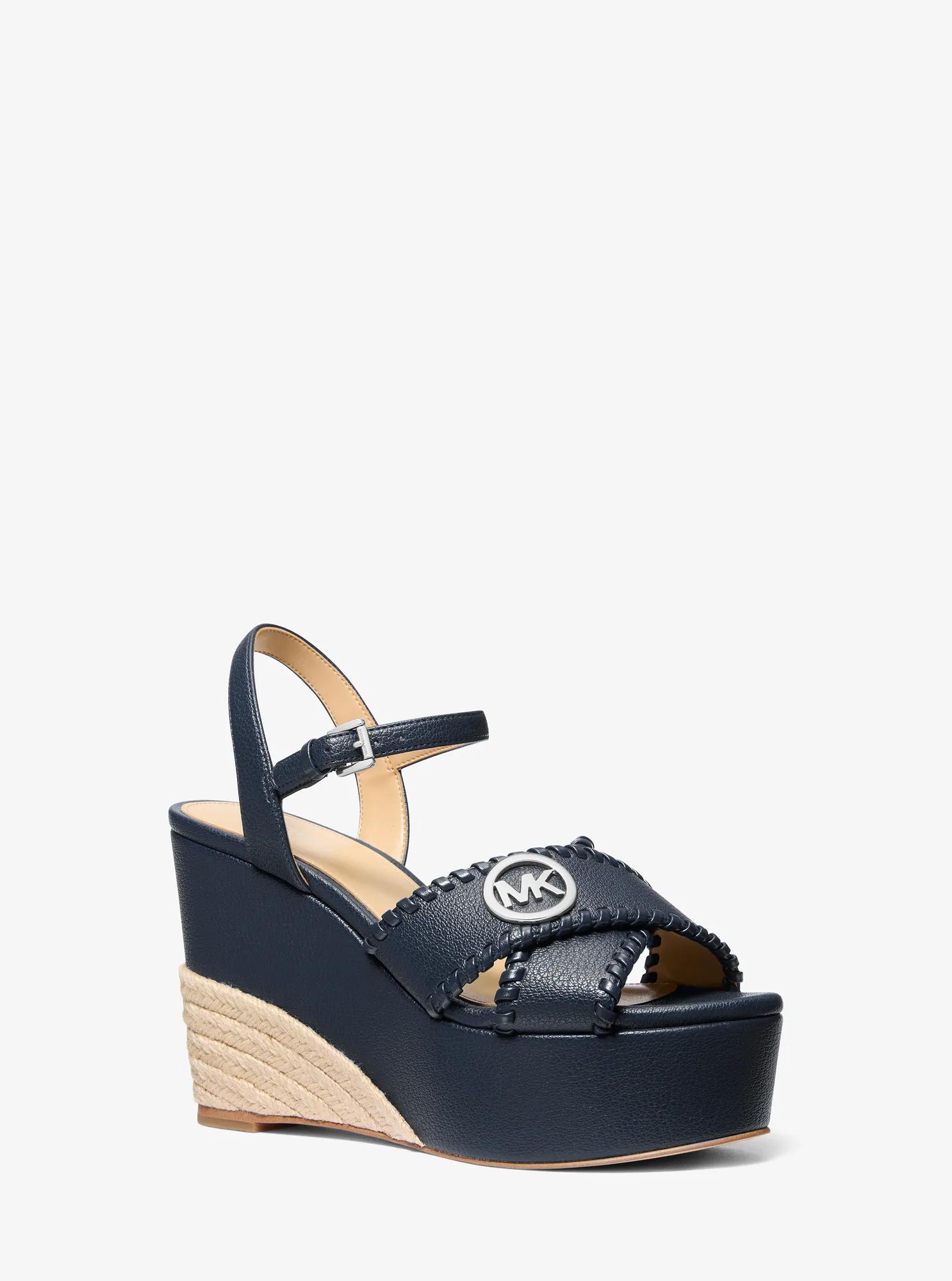 Hannah Platform Sandal in NAVY | Michael Kors