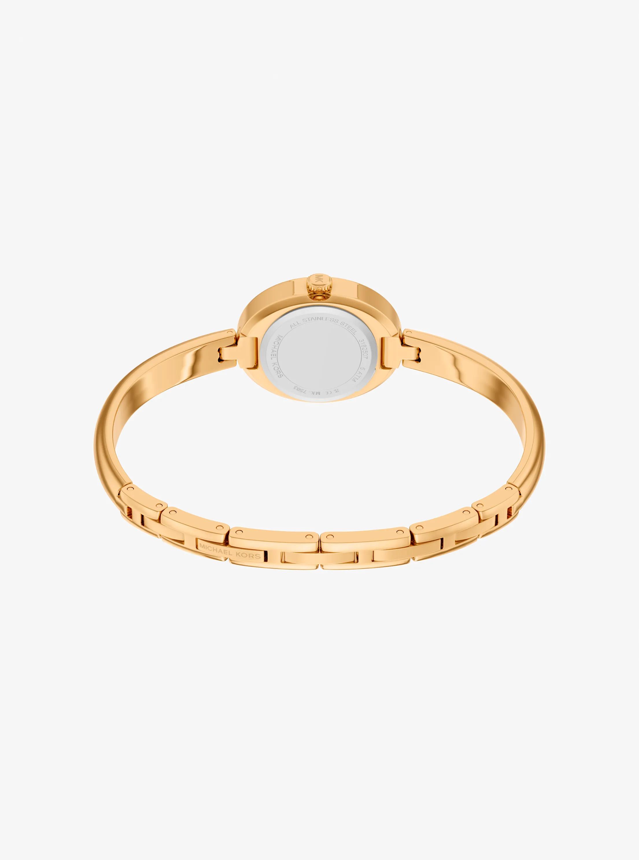 Petite Maude Gold-Tone Bangle Watch