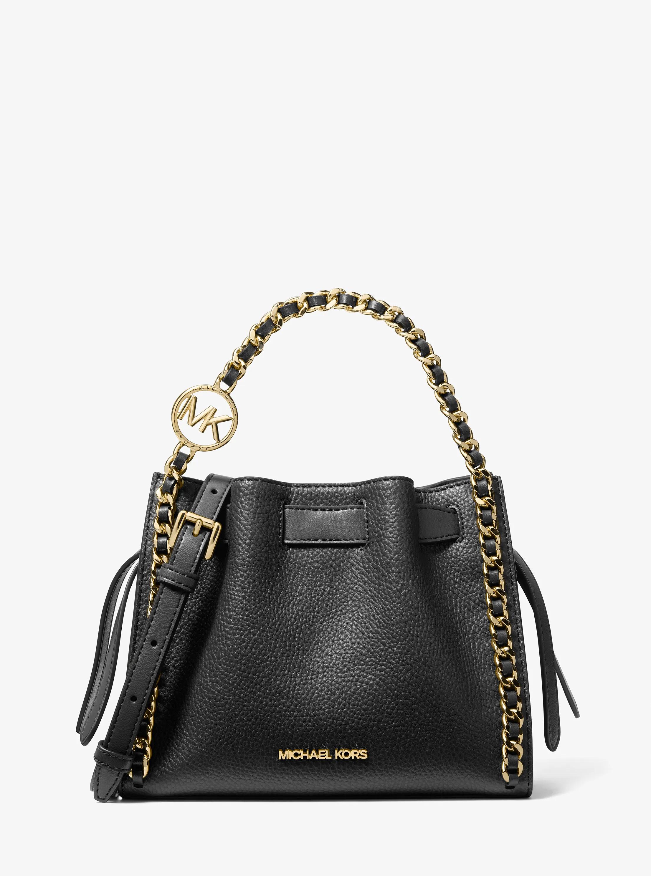 Petit sac &agrave; bandouli&egrave;re Mina &agrave; cha&icirc;ne in NOIR | Michael Kors