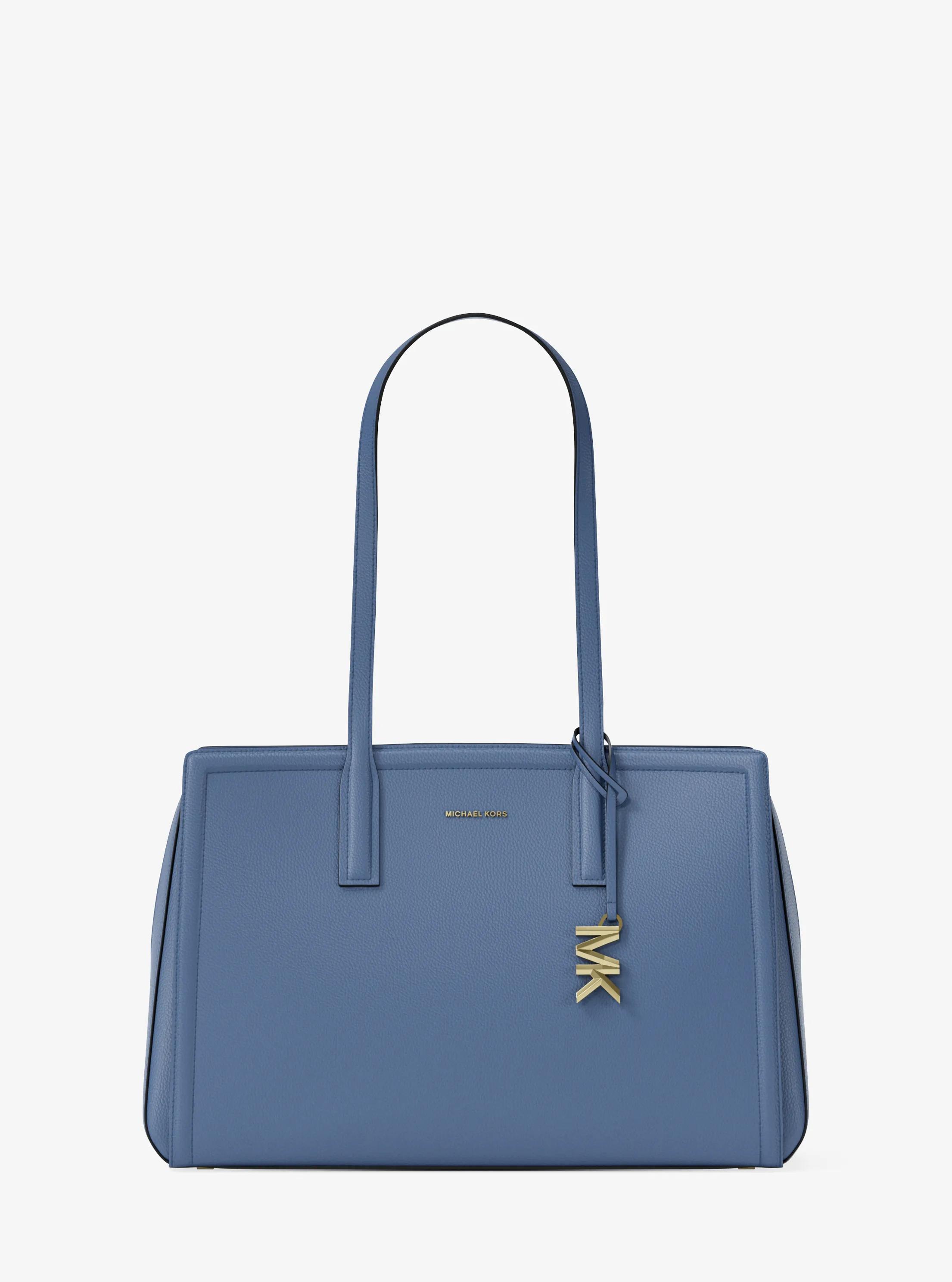 Laila Medium Leather Tote Bag in FRENCH BLUE | Michael Kors