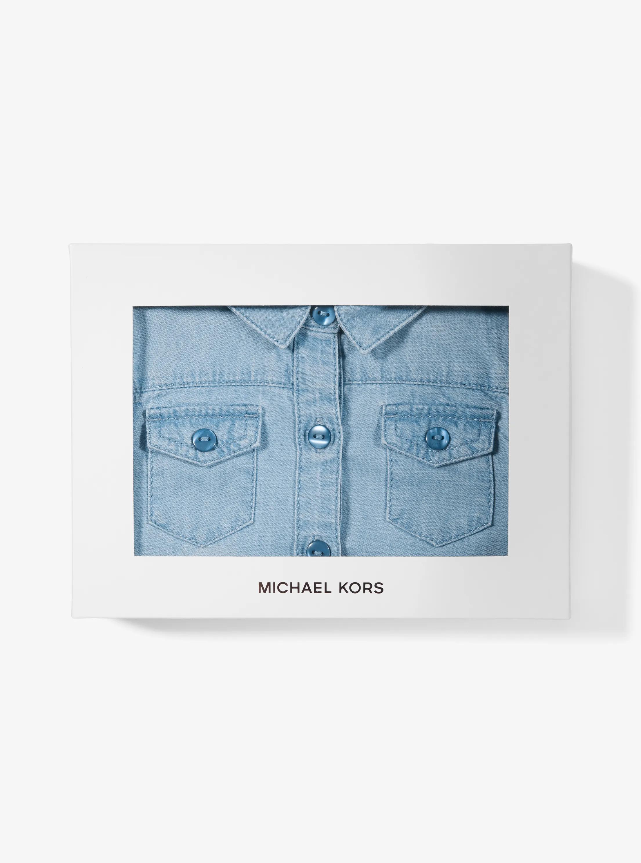 Ensemble culotte &agrave; volants et robe en chambray in DENIM | Michael Kors