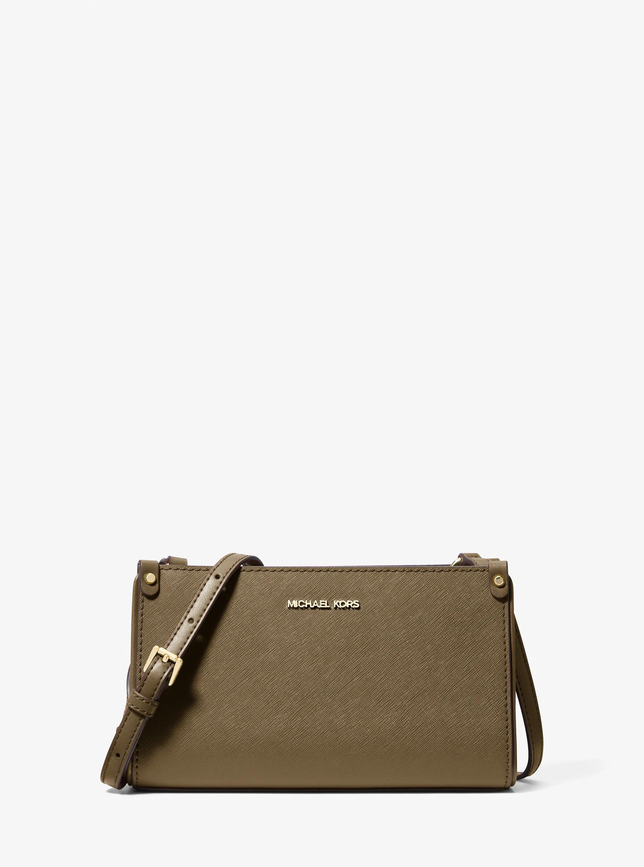 Maple Small Saffiano Leather Crossbody Bag