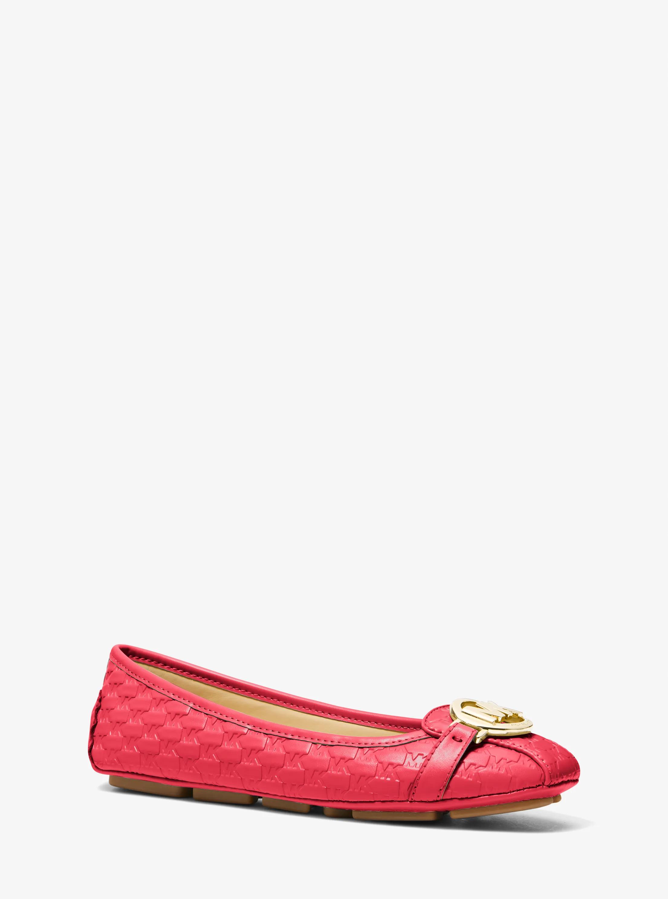 Fulton Logo Embossed Moccasin in DK SANGRIA | Michael Kors
