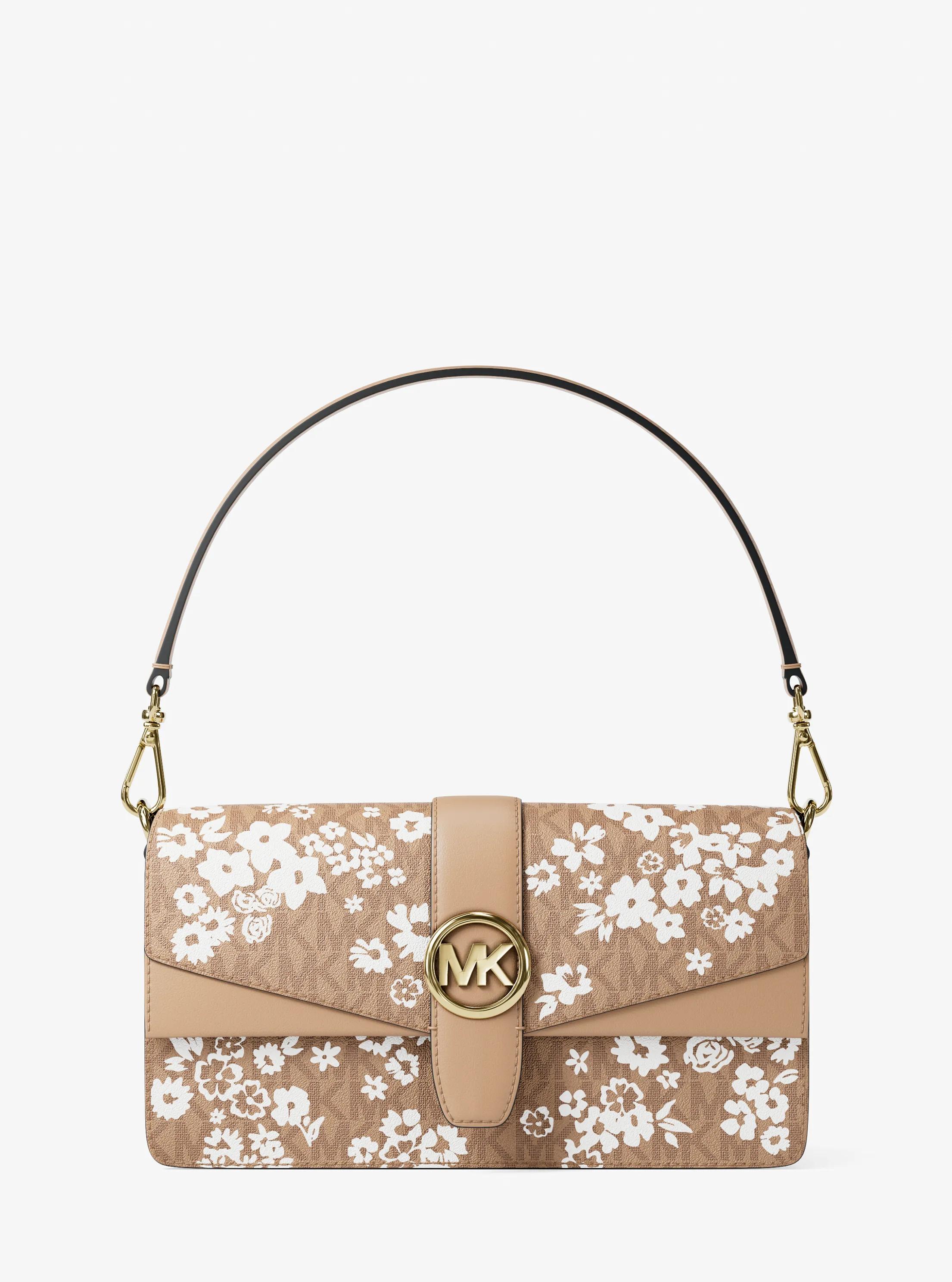 Greenwich Medium Printed Signature Logo Convertible Shoulder Bag