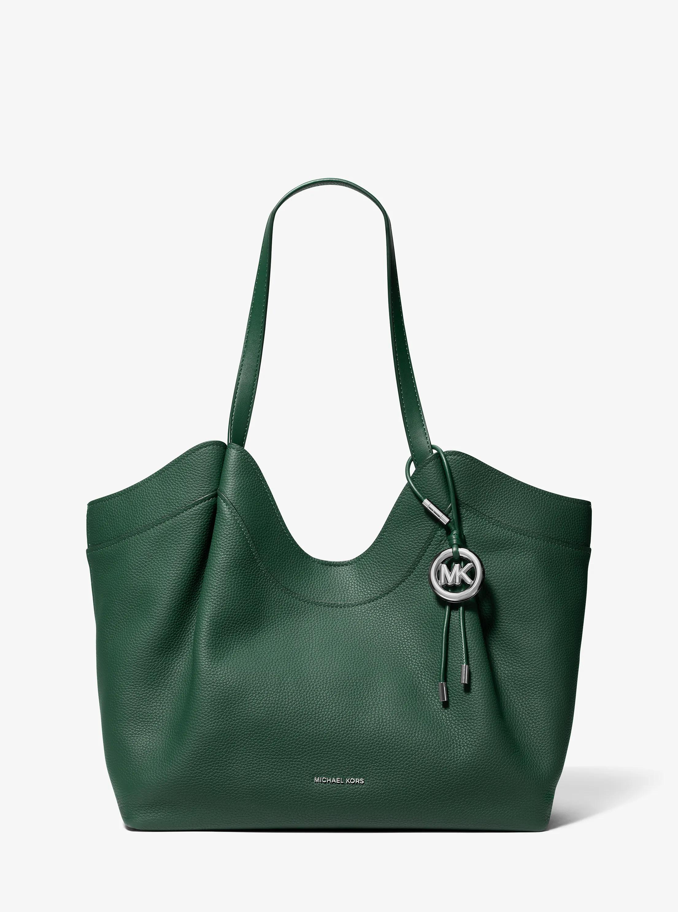 Bolso tote Nolita grande de piel granulada in MUSGO | Michael Kors