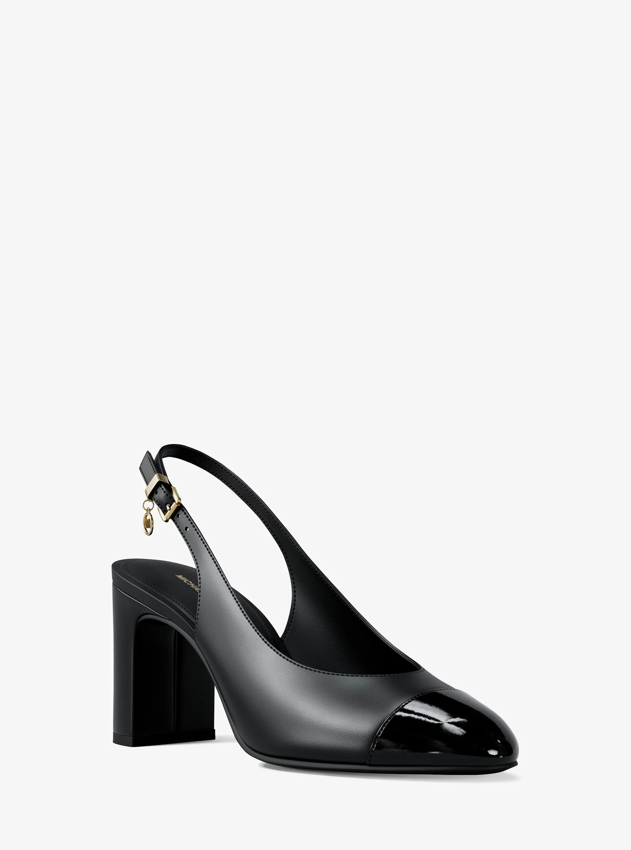 Zapato de sal&oacute;n Piper Flex de piel con tal&oacute;n descubierto in NEGRO | Michael Kors