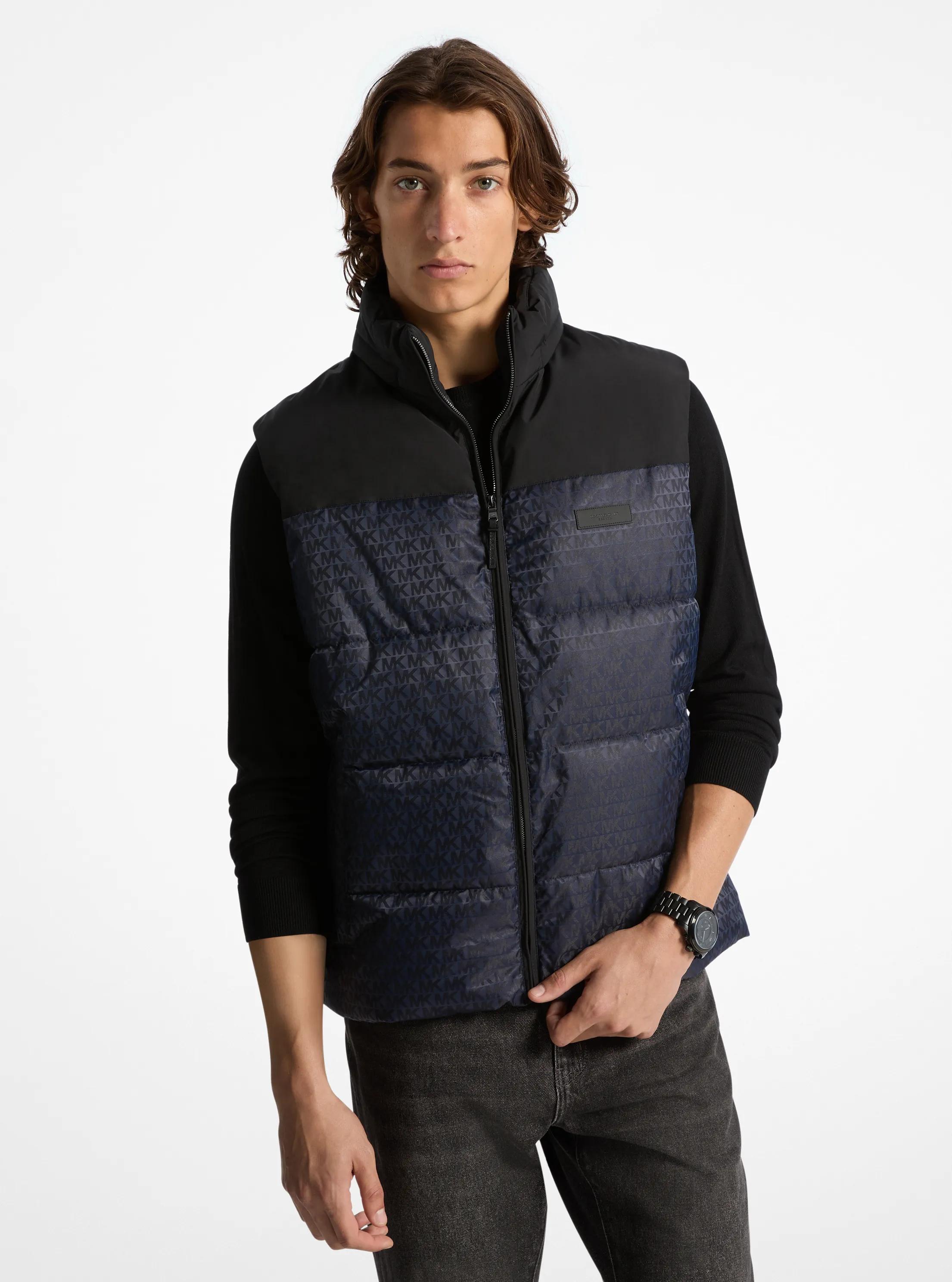 Collindale Signature Logo Puffer Vest in MIDNIGHT NAVY | Michael Kors