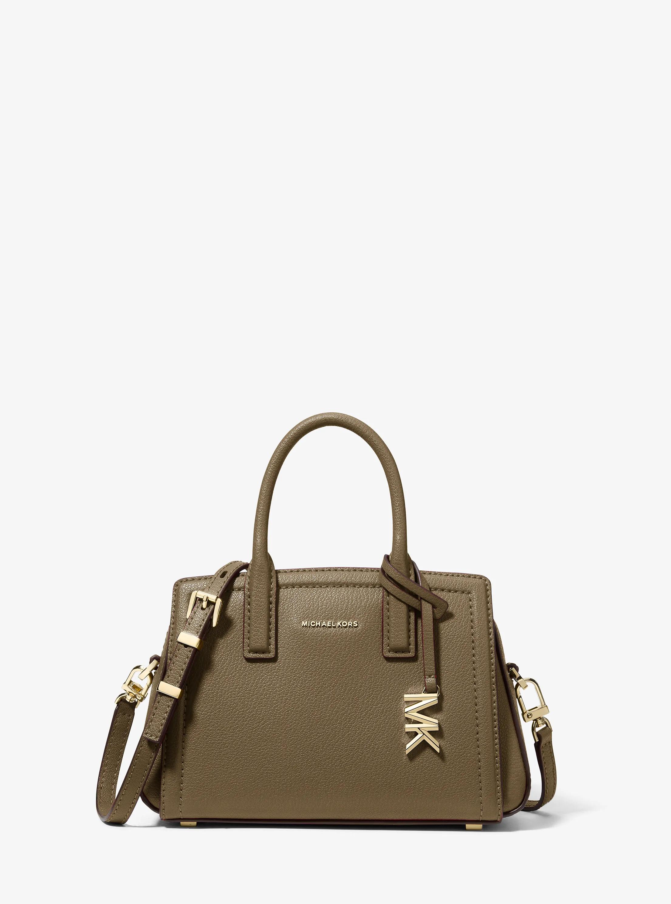 Laila Extra-Small Leather Crossbody Bag in LODEN | Michael Kors