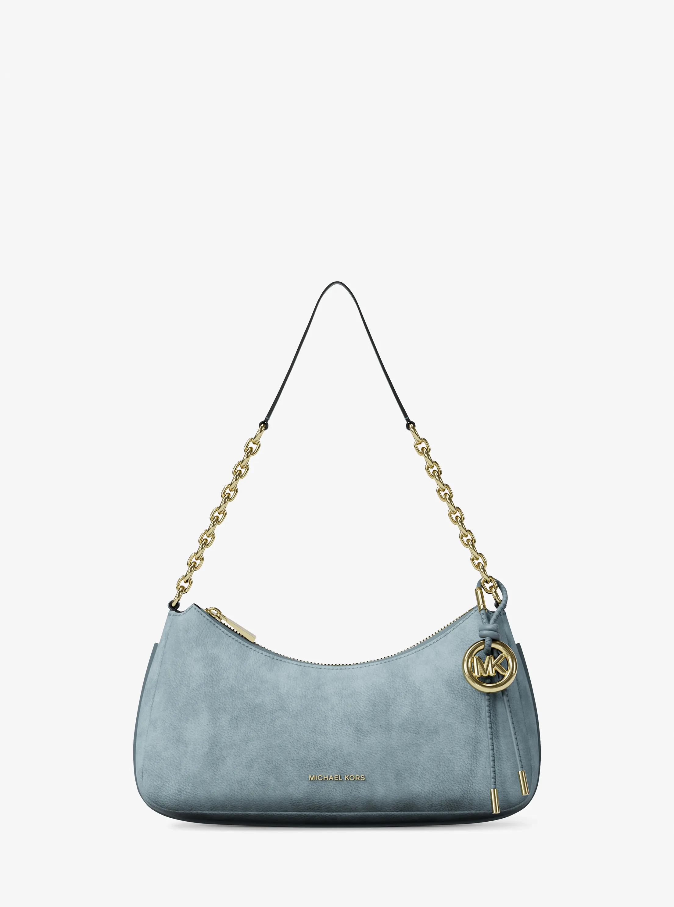 Nolita Medium Nubuck Chain Pochette in CHAMBRAY | Michael Kors
