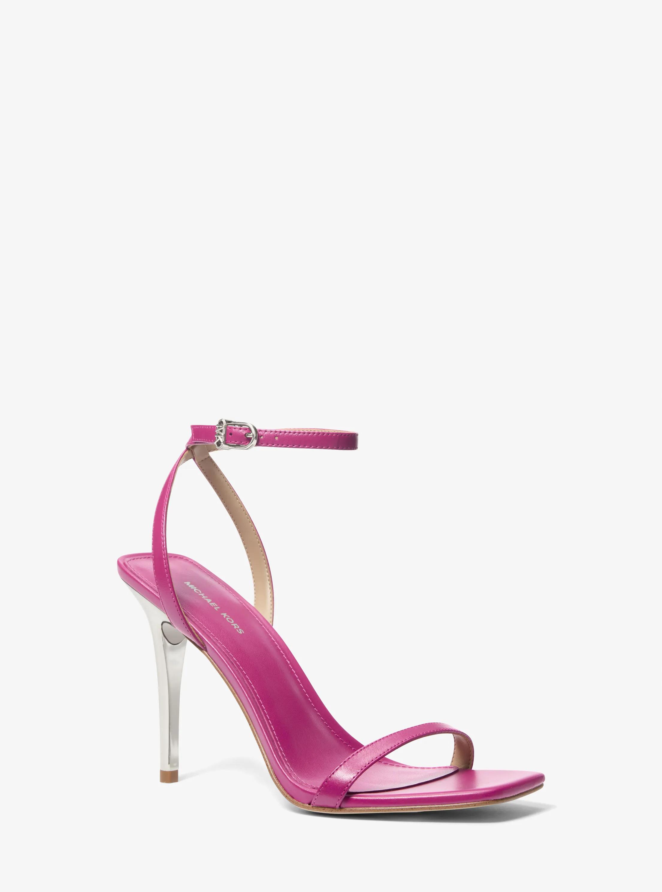 Liana Leather Sandal in WILD BERRY | Michael Kors