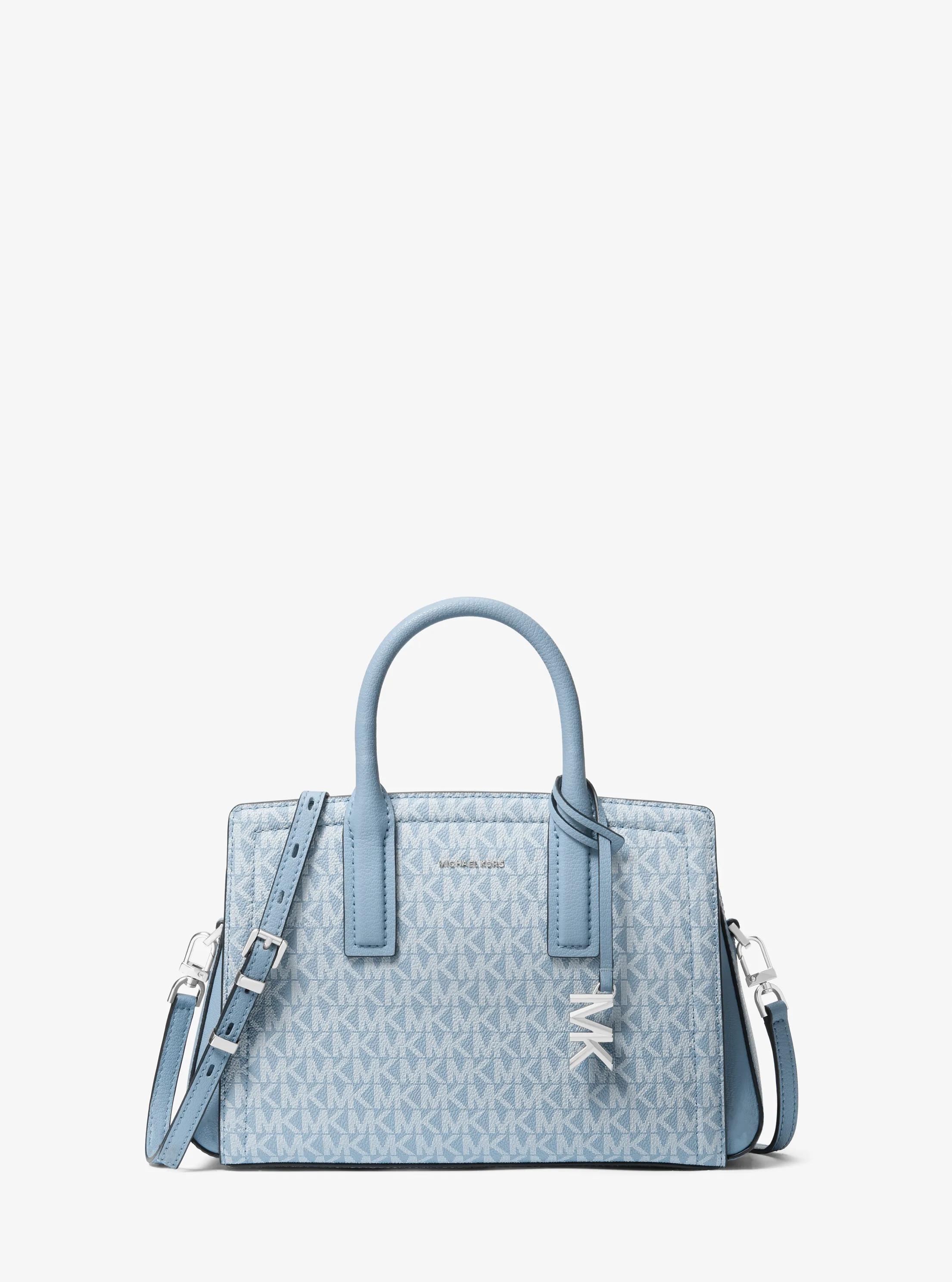 Laila Small Signature Logo Satchel in CHAMBRAY | Michael Kors