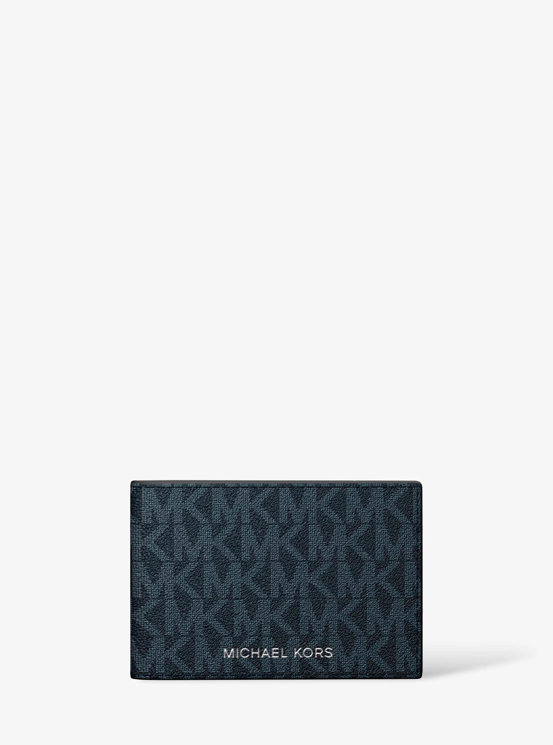 Cooper Signature Logo Wallet in ADMRL/PLBLUE | Michael Kors