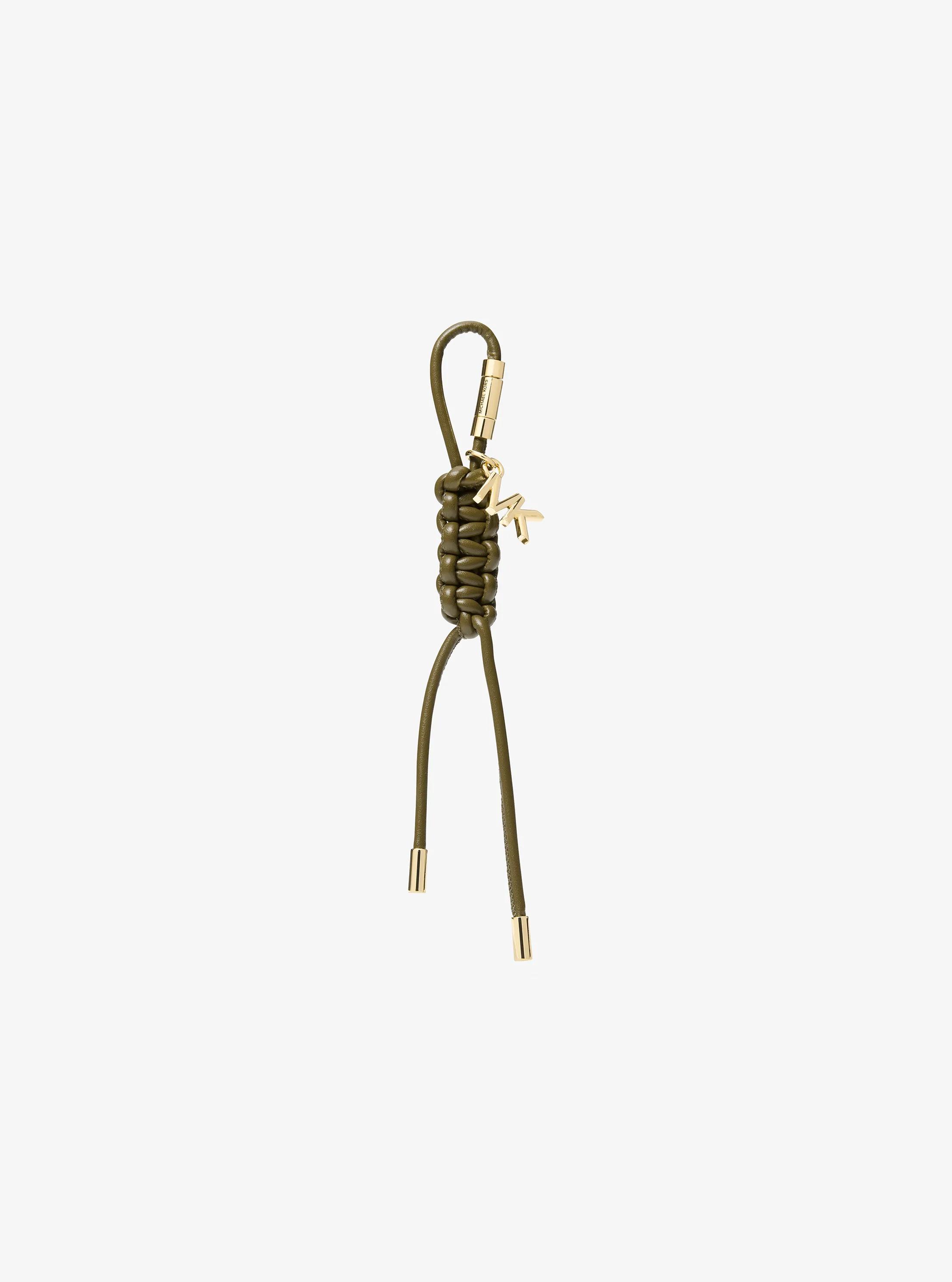 Gold-Tone and Braided Cord Bag Charm in LODEN | Michael Kors
