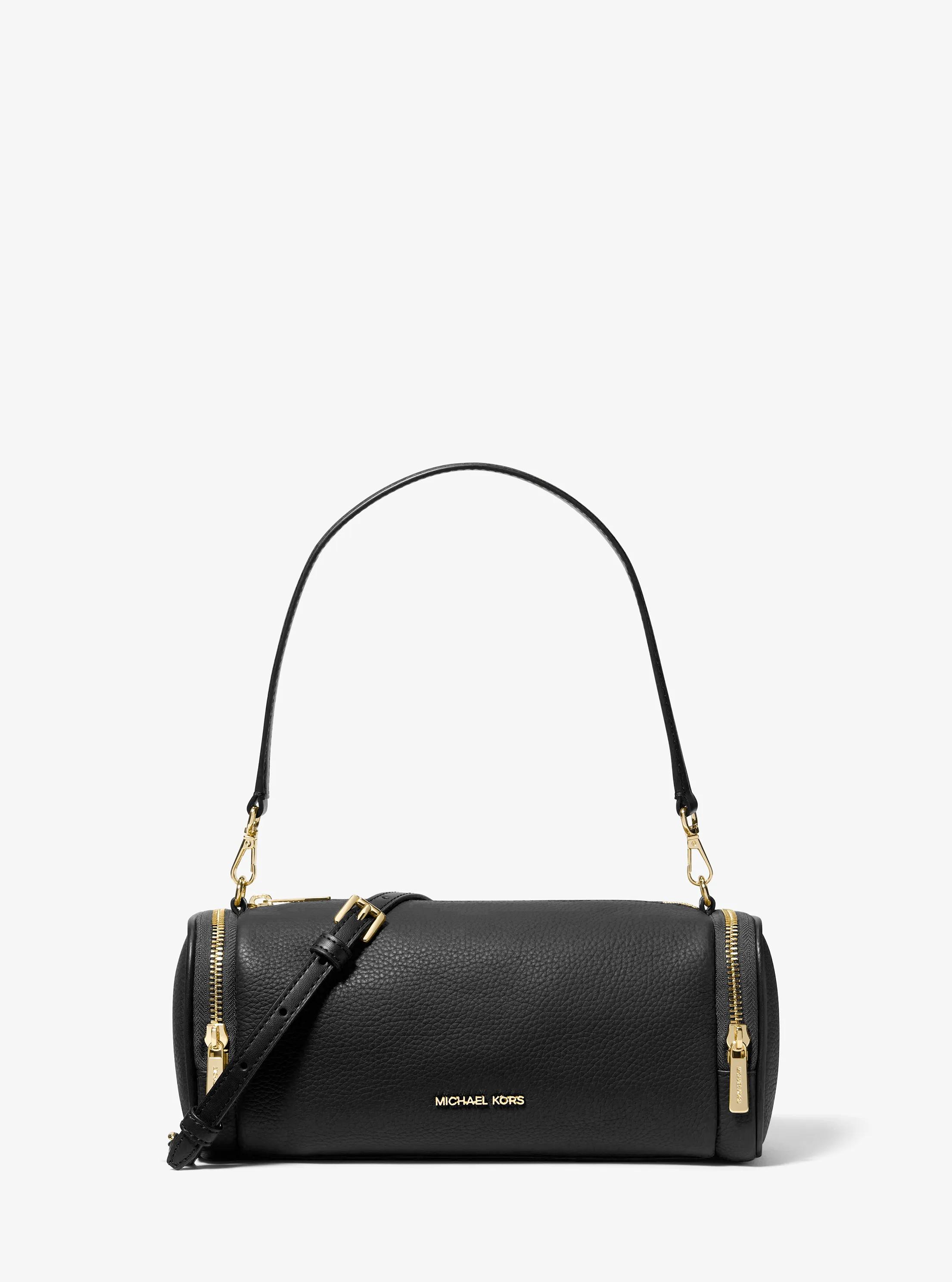 Jet Set Travel Small Pebbled Leather Convertible Crossbody Bag in BLACK | Michael Kors