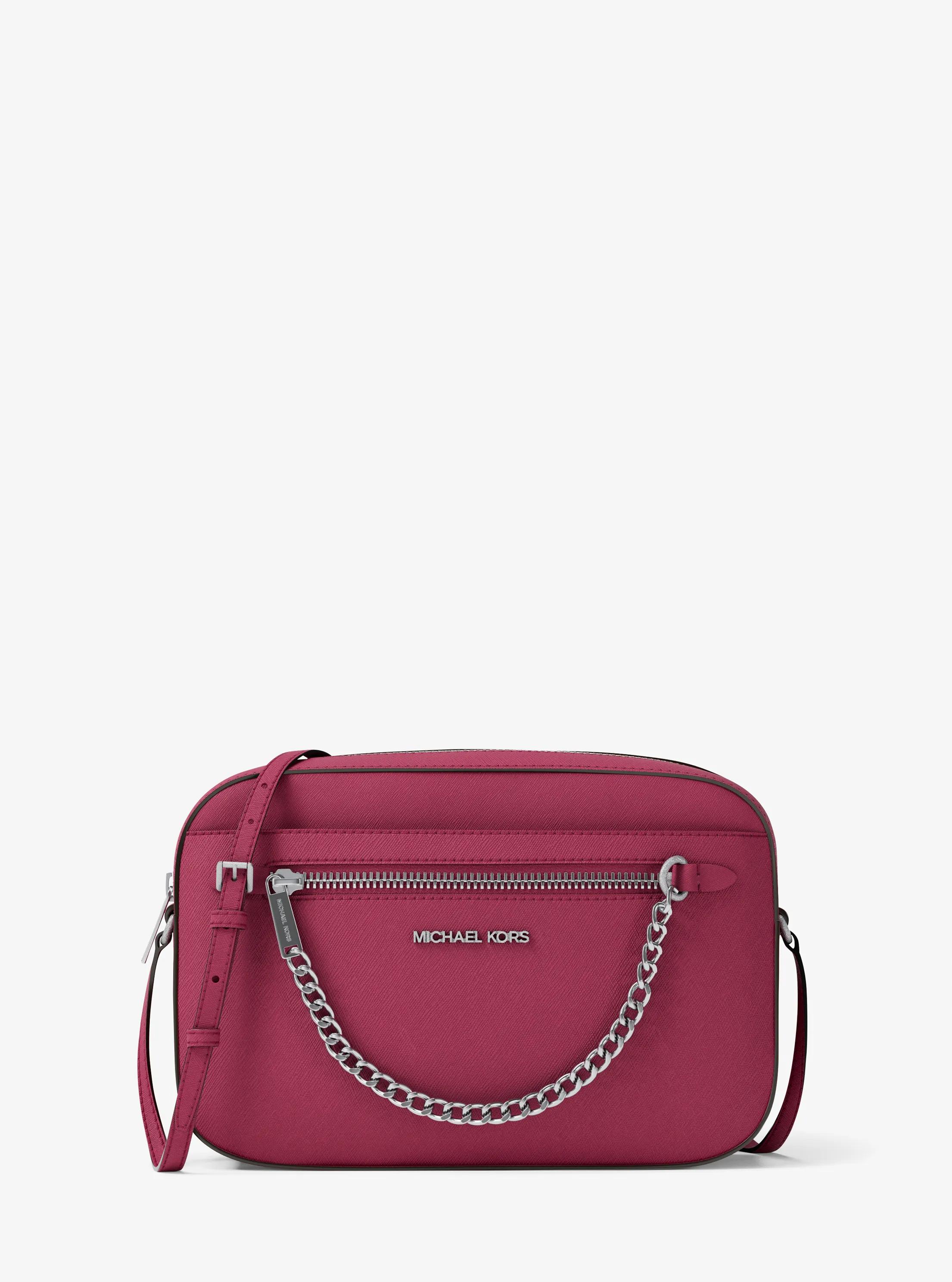 Jet Set Large Saffiano Leather Crossbody Bag