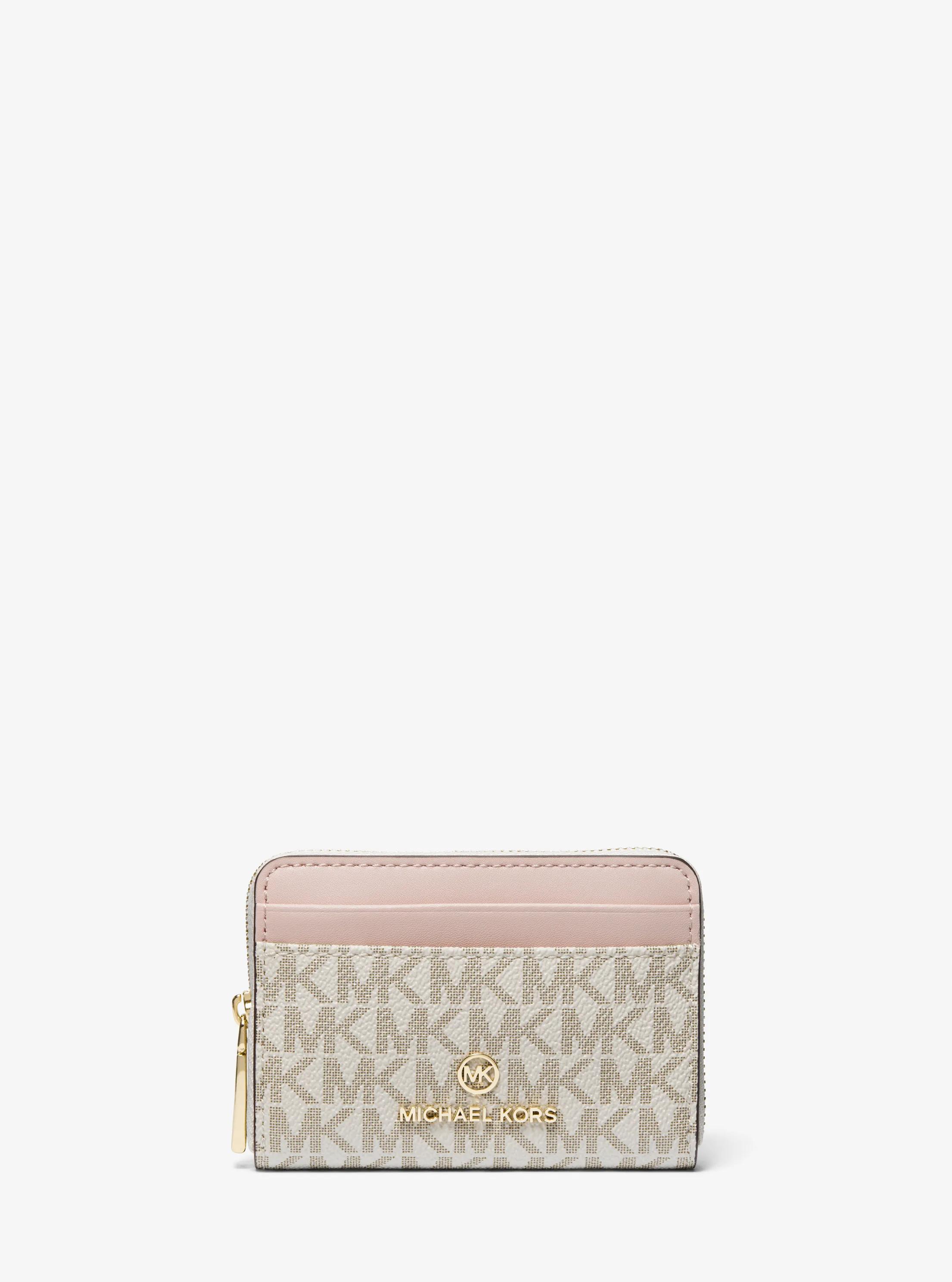 Brieftasche Jet Set Small mit Logo in VANILLE/ZARTROSA | Michael Kors