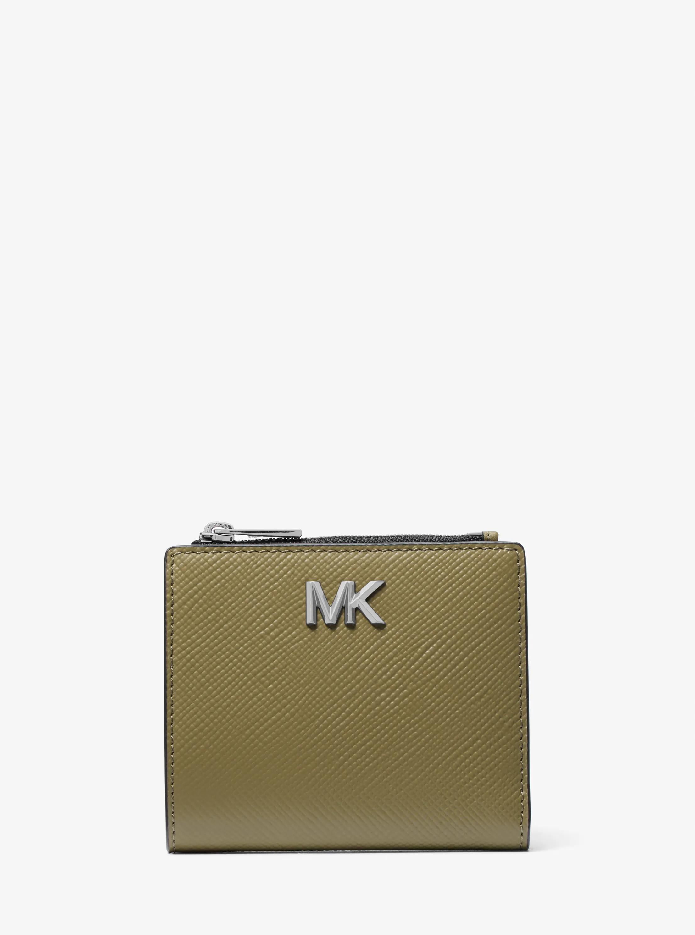 Edison Saffiano Leather Wallet in SAFARI GREEN | Michael Kors
