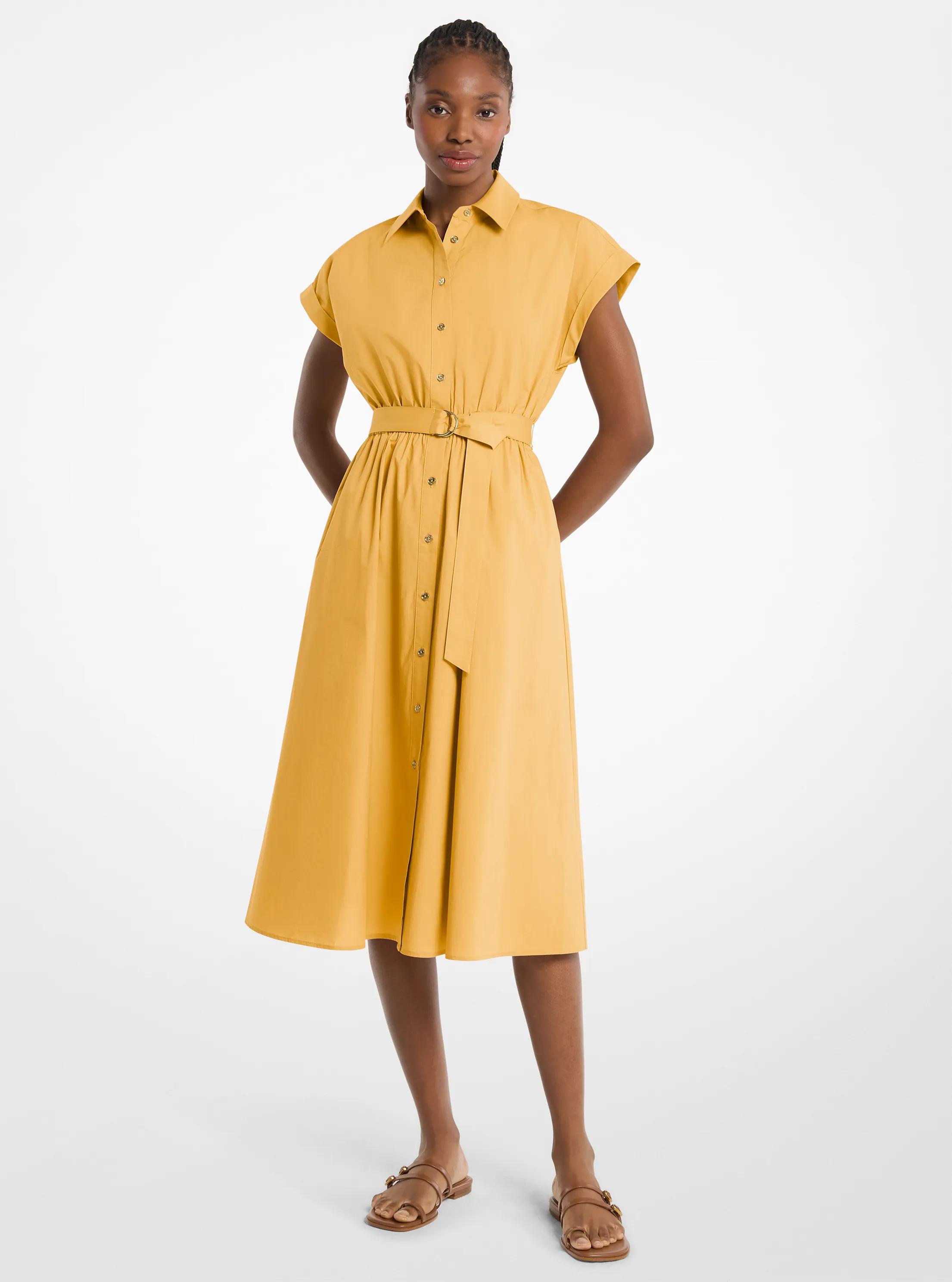 Cotton Poplin Midi Dress 148$