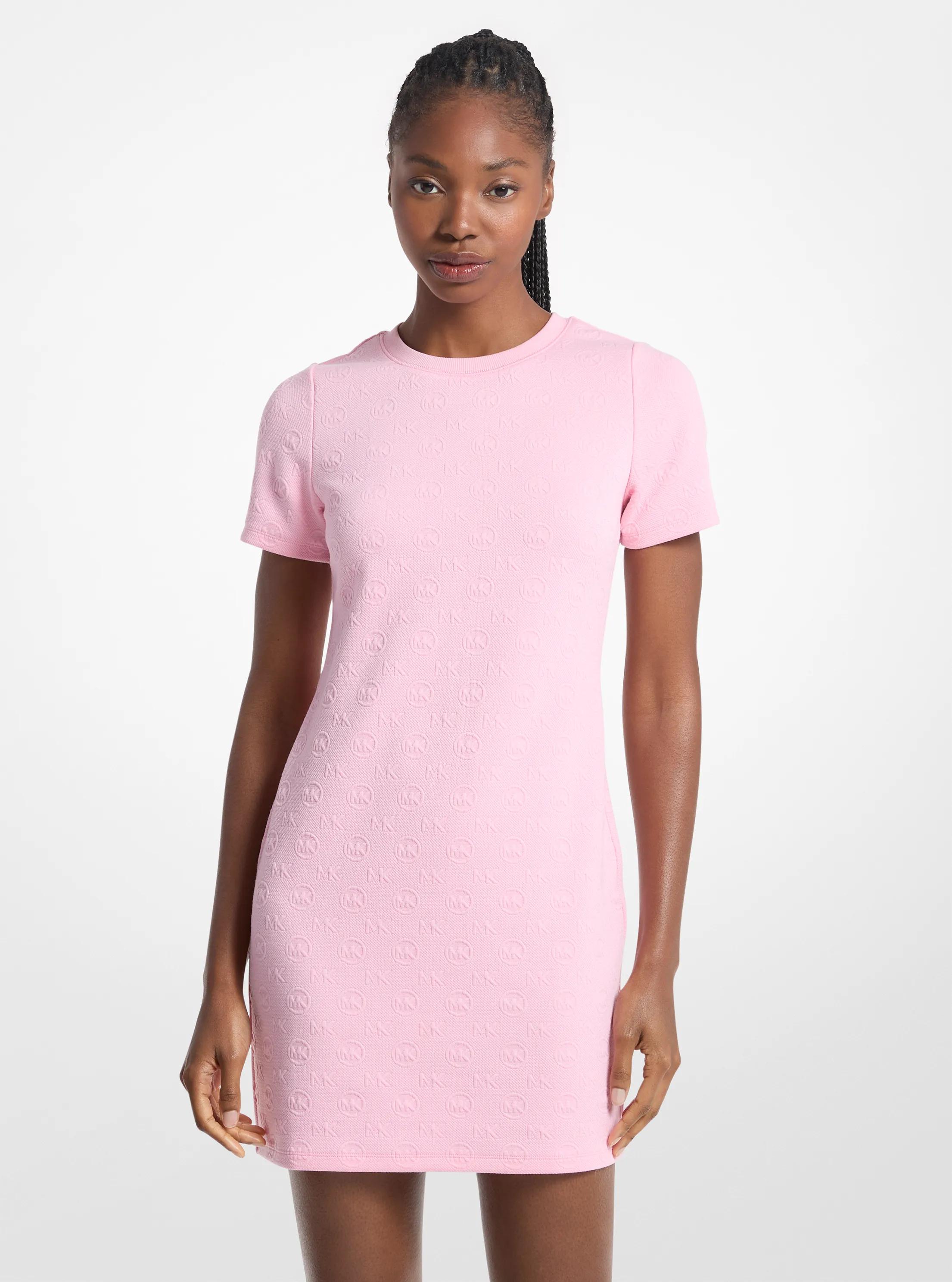 Logo Jacquard Dress in CARNATION | Michael Kors