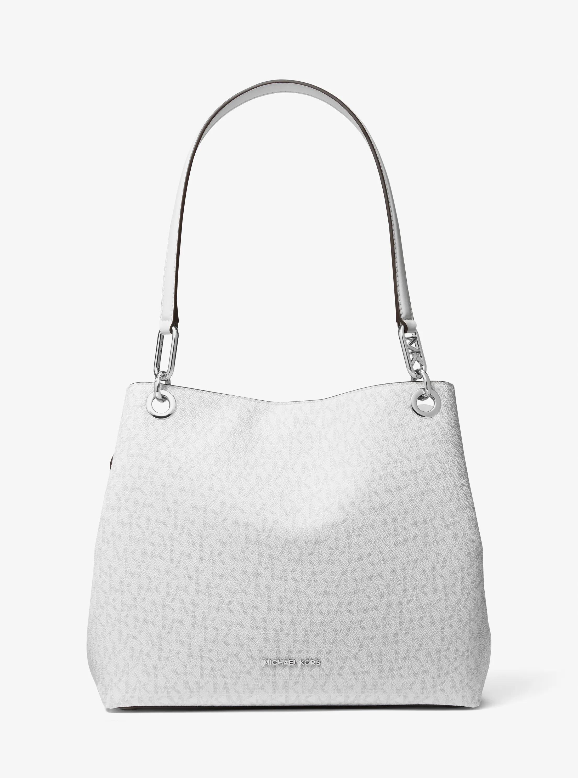 Kensington Large Signature Logo Tote Bag in OPT/ALLUM | Michael Kors