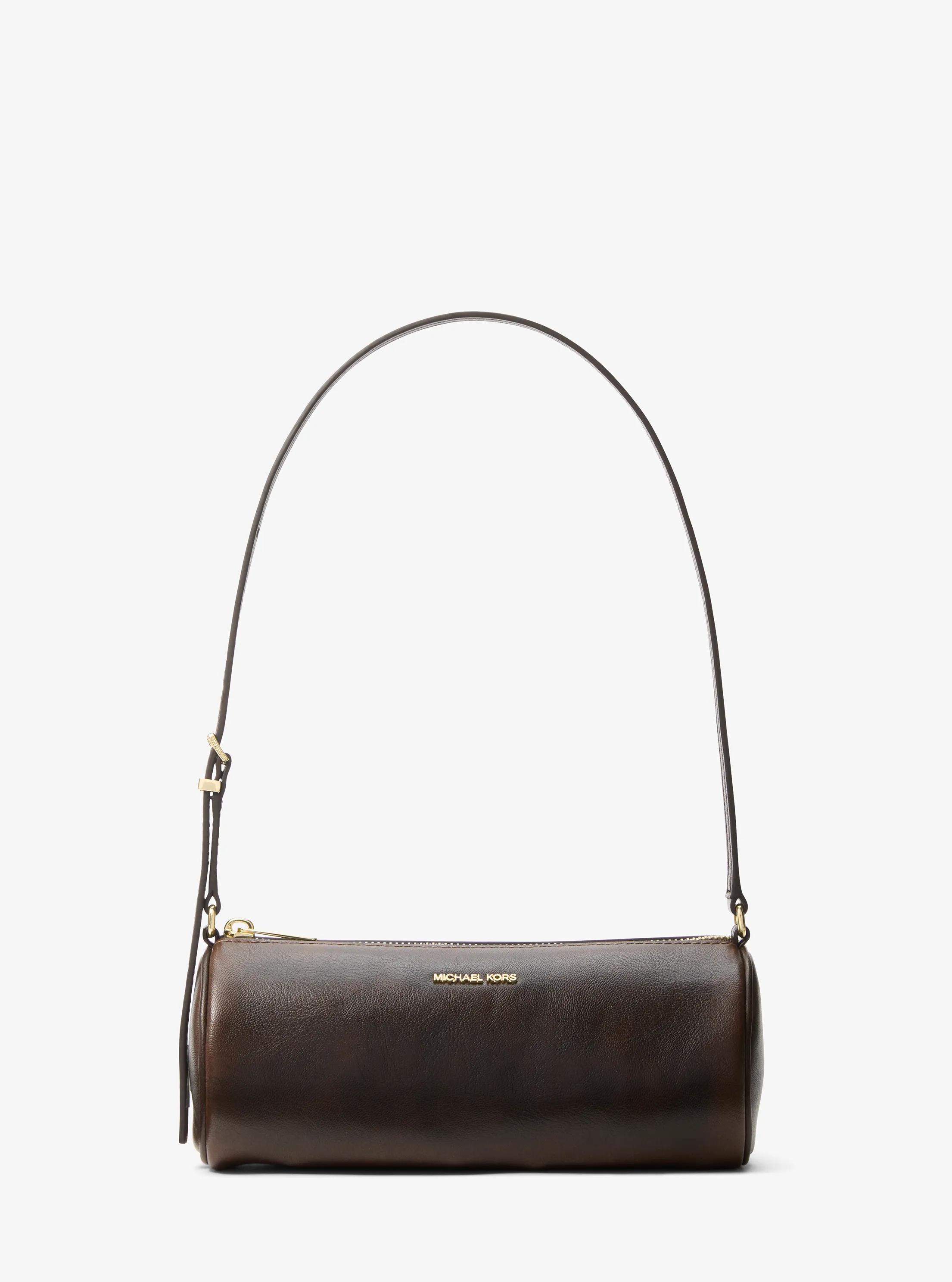 Ashton Small Burnished Pochette in CHOCOLATE | Michael Kors