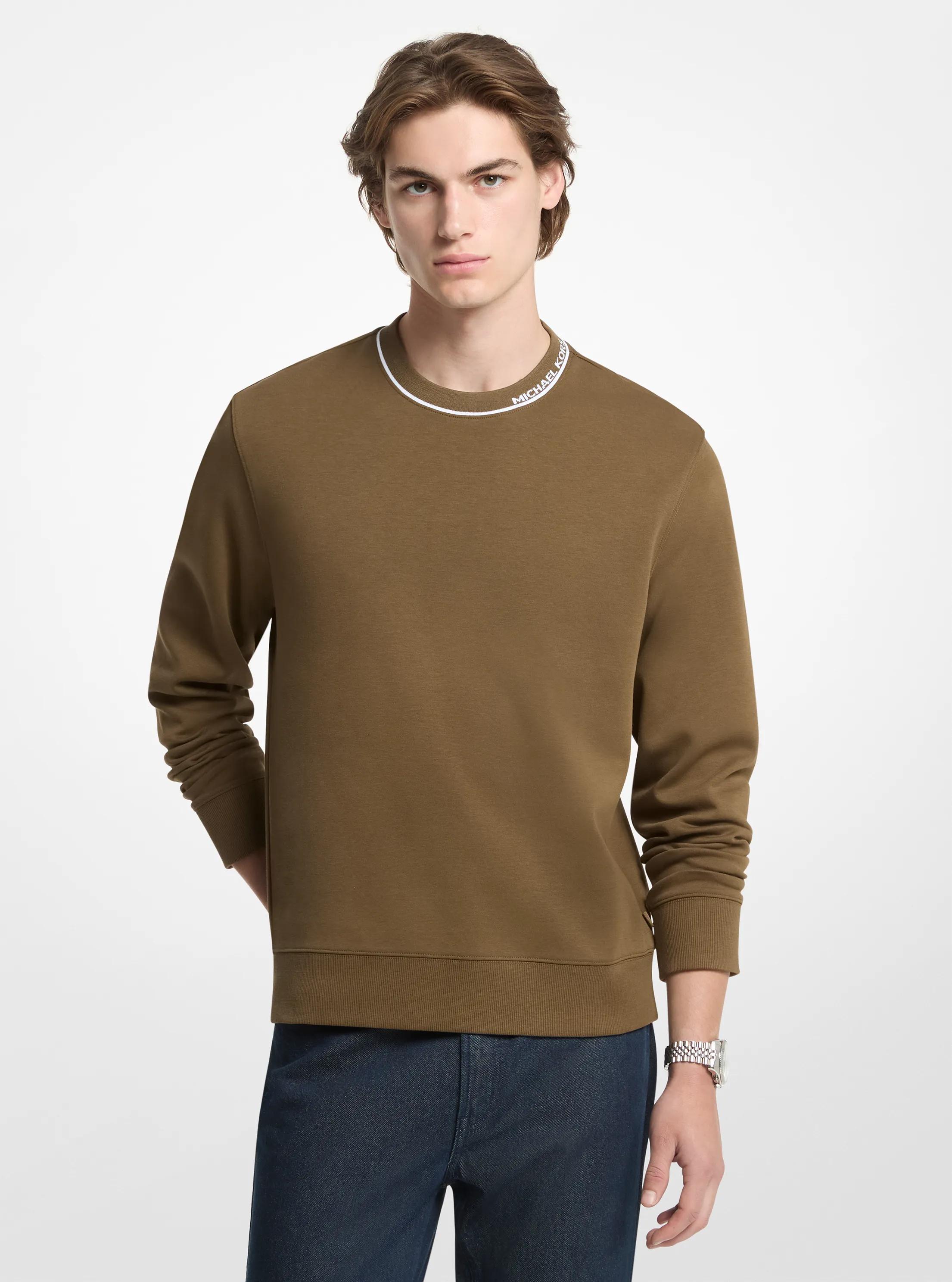 Logo Knit Crewneck Sweater in DUFFLE | Michael Kors