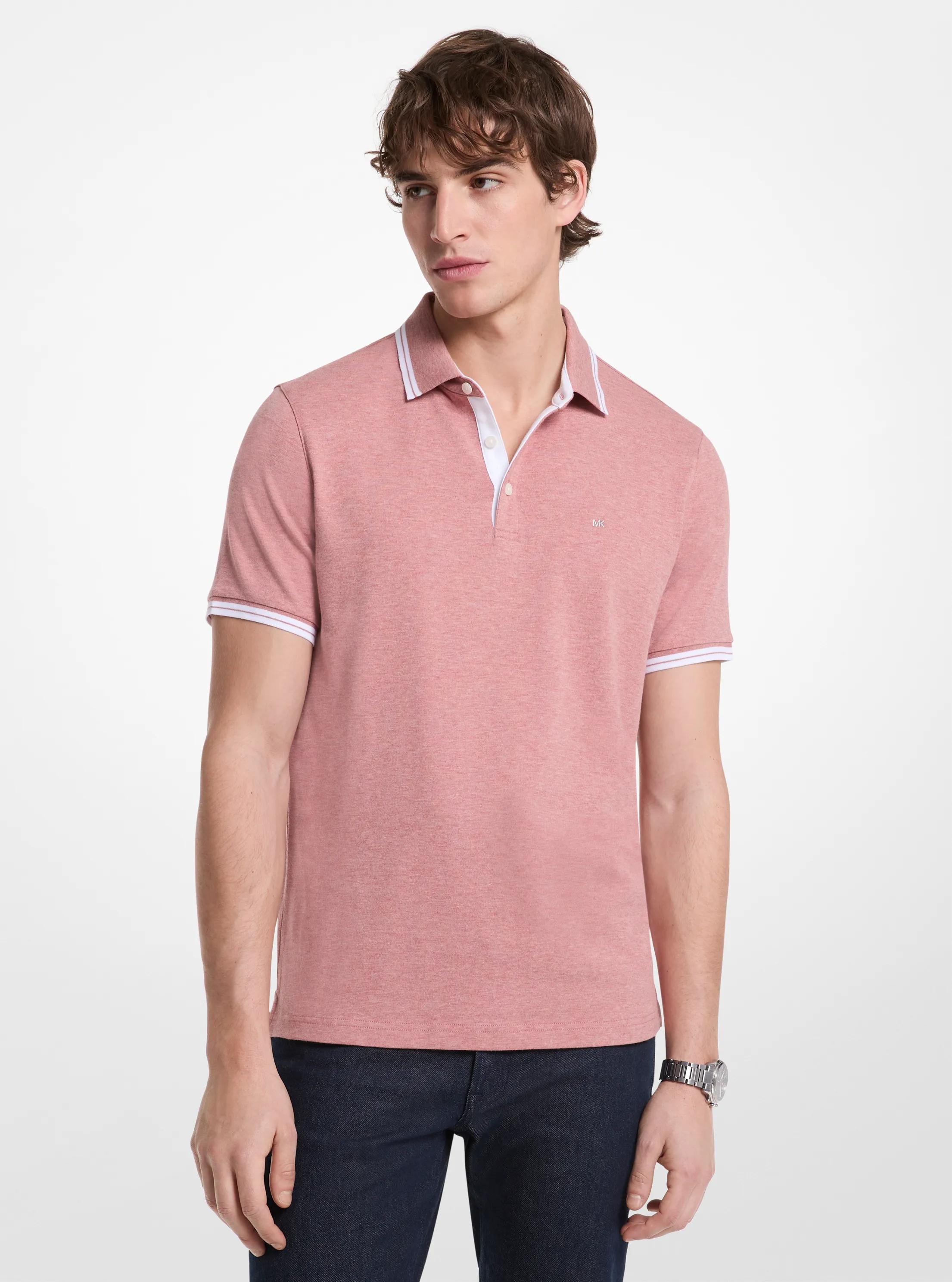 Polo Greenwich de algod&oacute;n in DUSY ROS HEA | Michael Kors