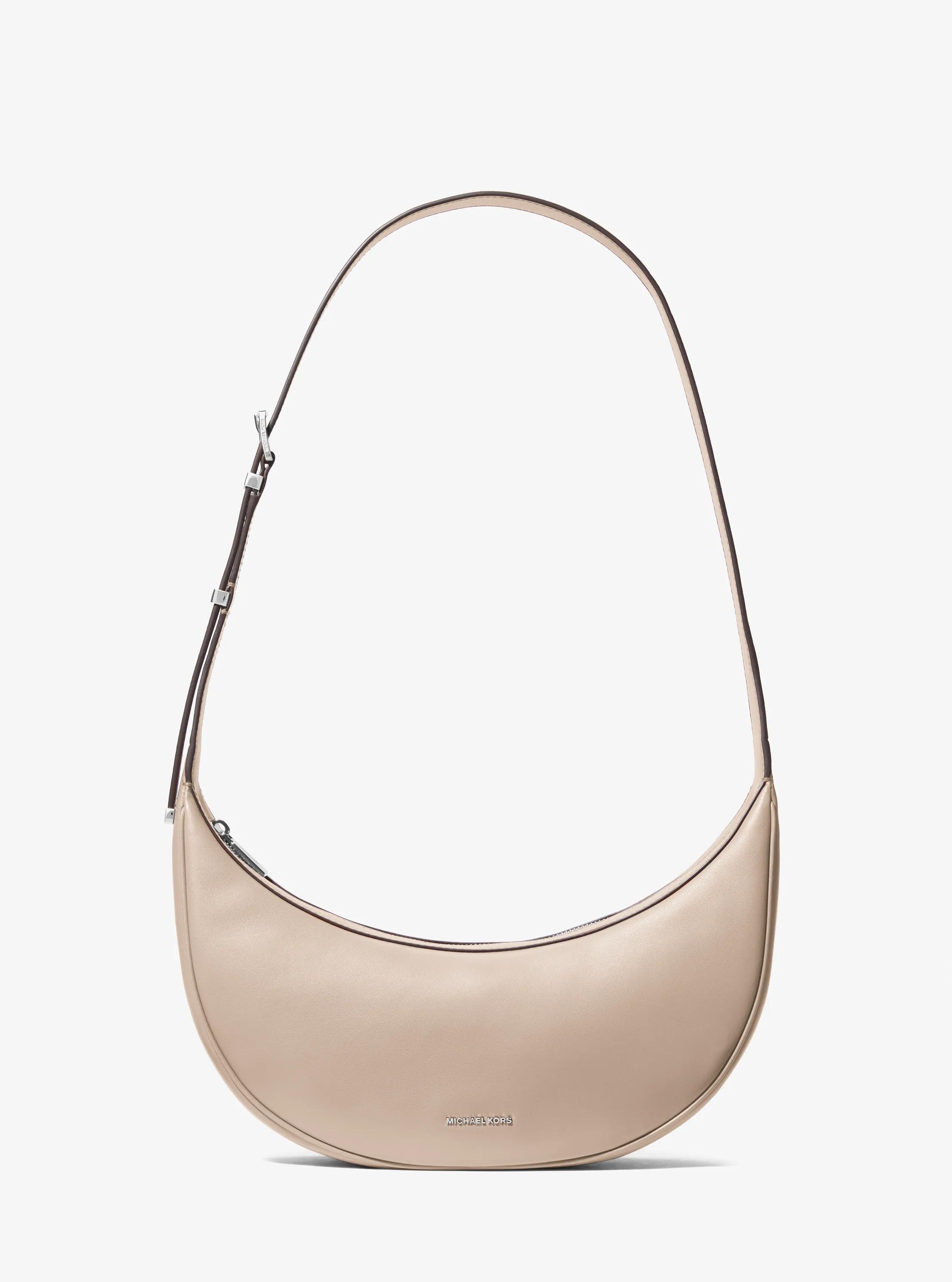 Avra Medium Leather Crossbody Bag in LIGHT SAND | Michael Kors
