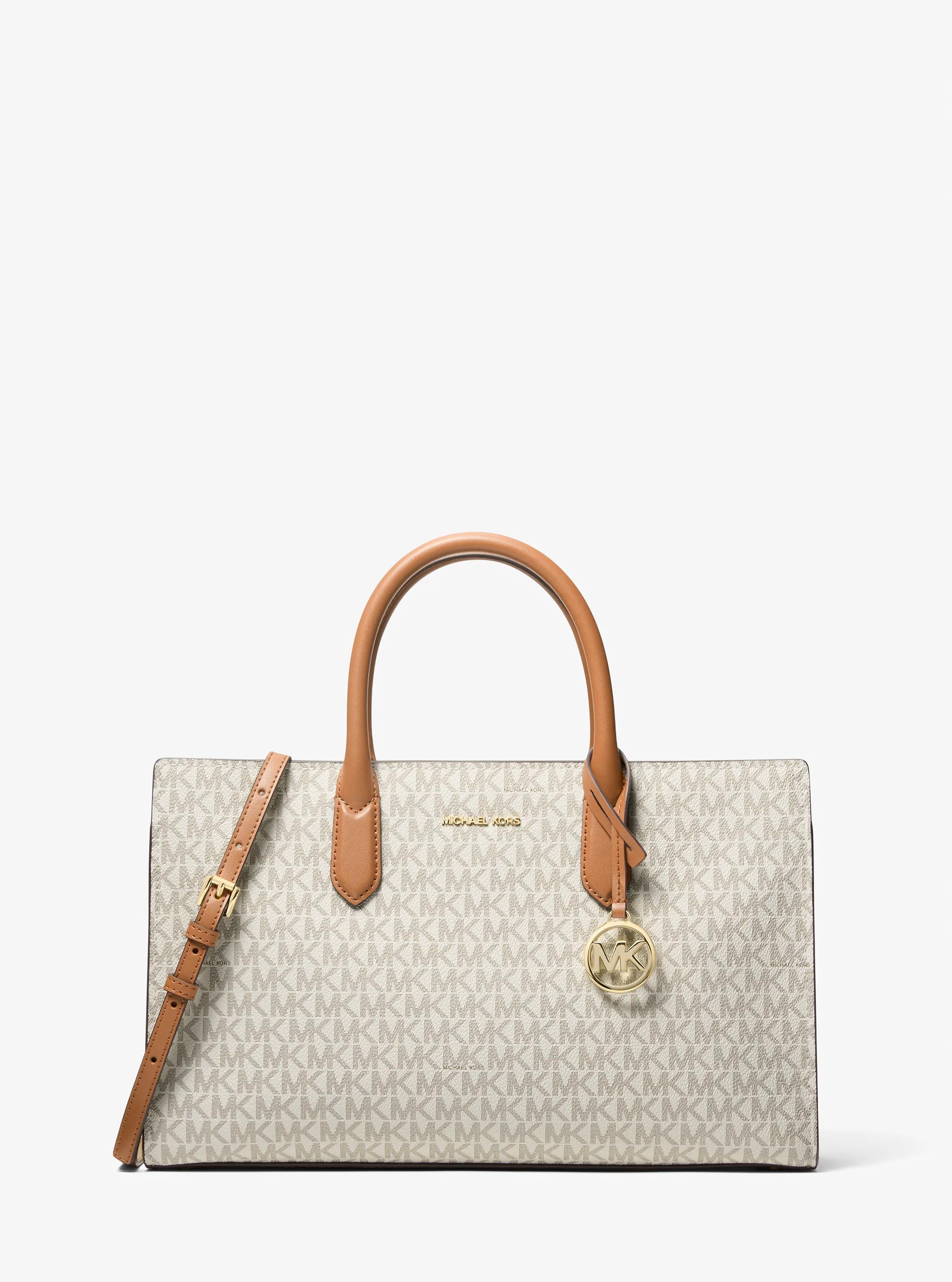 MK Tas Scarlett met kenmerkend logo, middelgroot - Naturel - Michael Kors