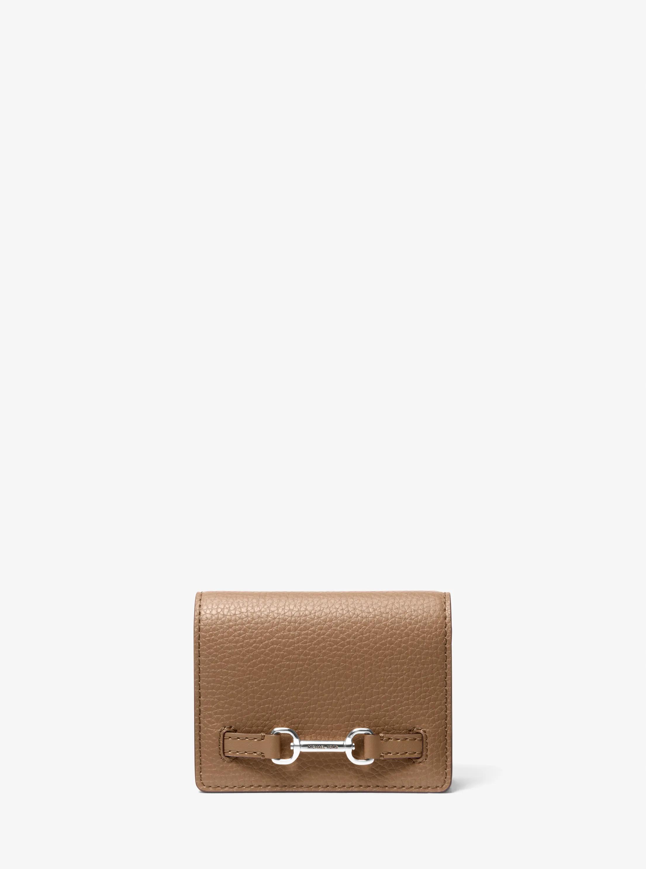 Carson Small Pebbled Leather Wallet in DRIFTWOOD | Michael Kors