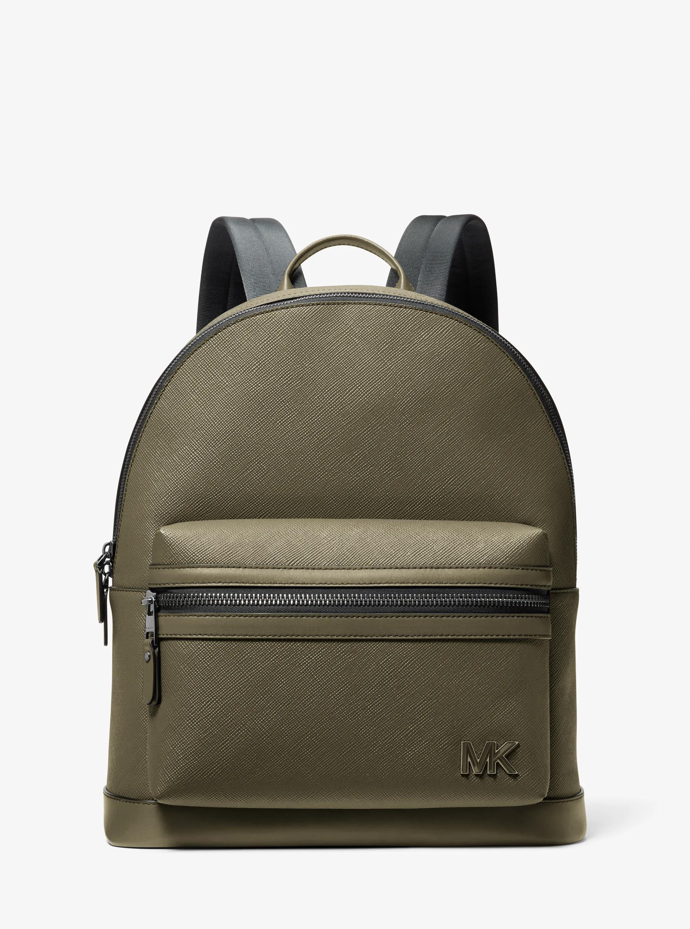 Mochila Edison de piel in VERDE SAFARI | Michael Kors