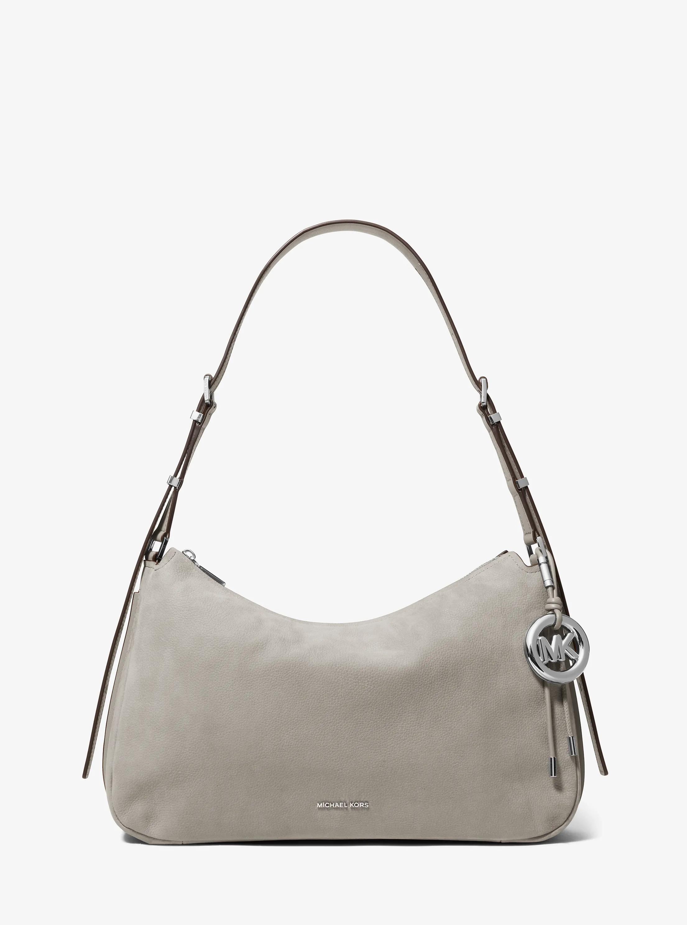 Bolso de hombro Nolita mediano de nobuck in GRIS PIEDRA | Michael Kors