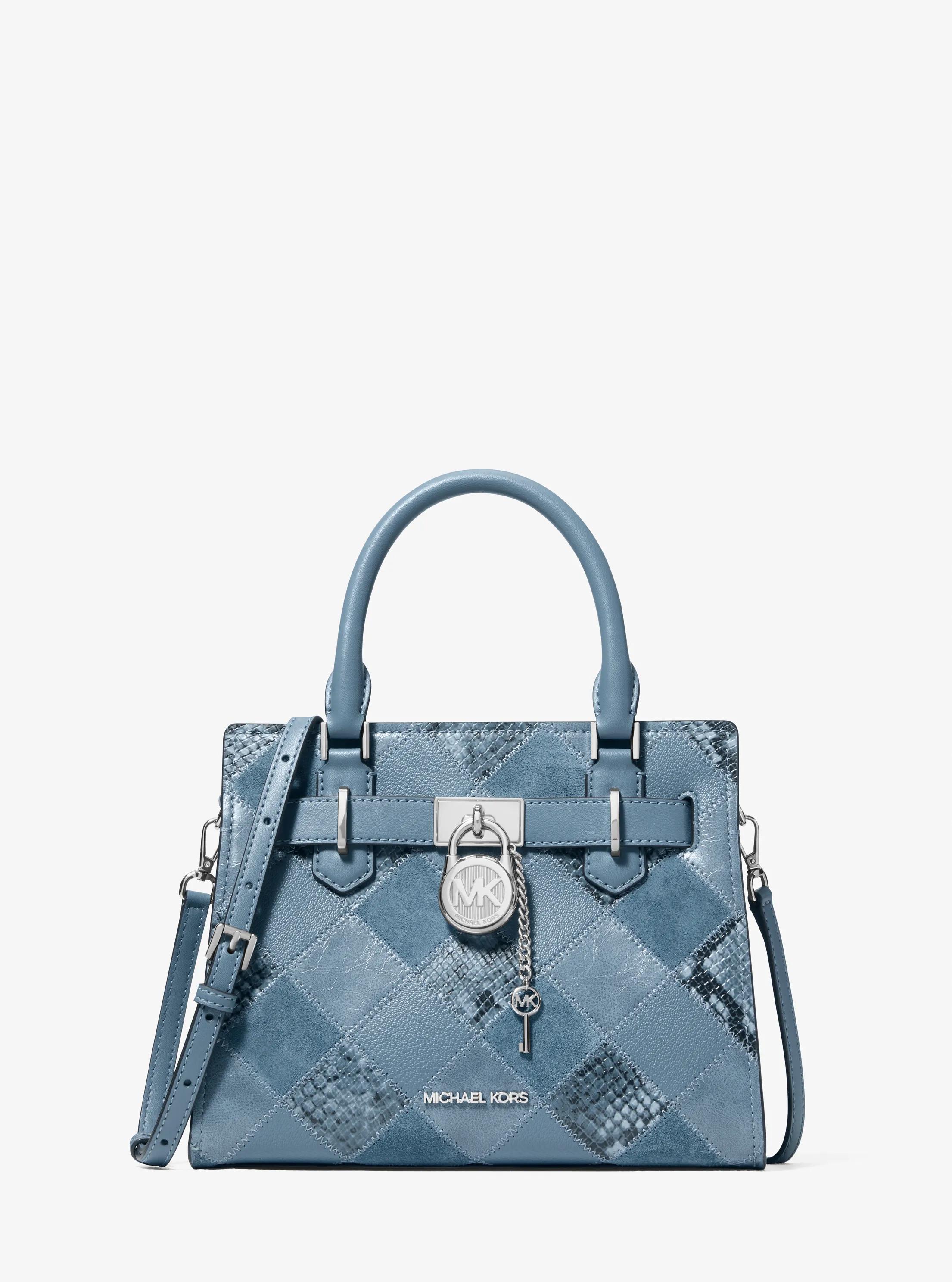 Hamilton Small Patchwork Satchel in CORNFLOWER - Sale | Michael