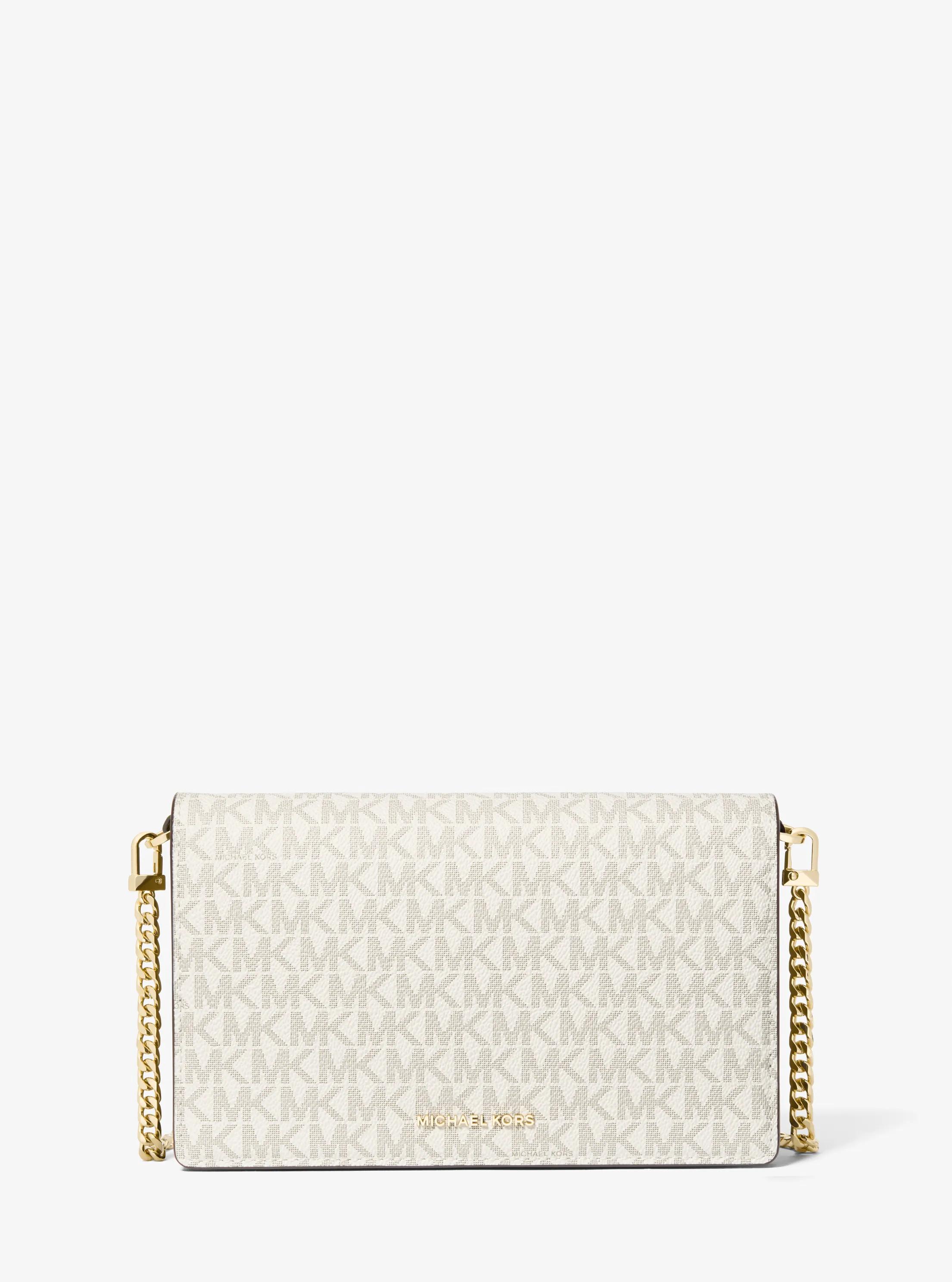 MK Sac à bandoulière Jet Set de taille moyenne à logo Signature - Naturel - Michael Kors
