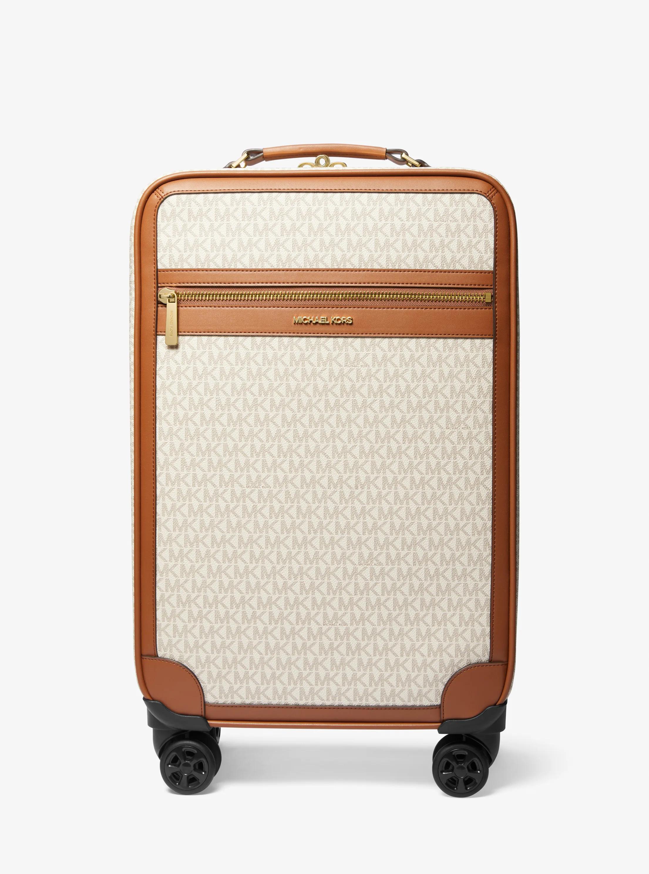 Small Signature Logo Suitcase in VANILLA | Michael Kors