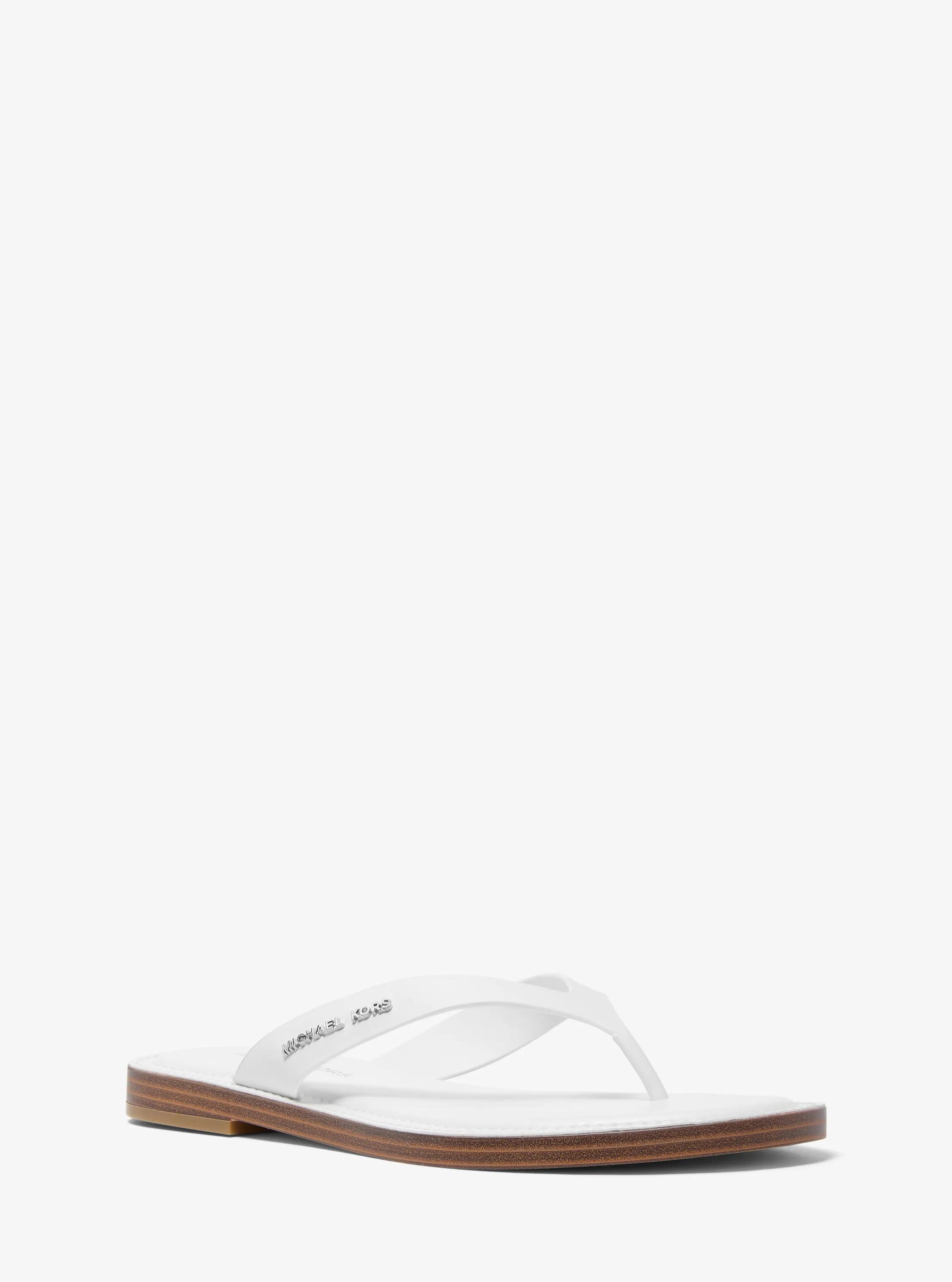 MK Tong Koko en cuir - Blanc - Michael Kors