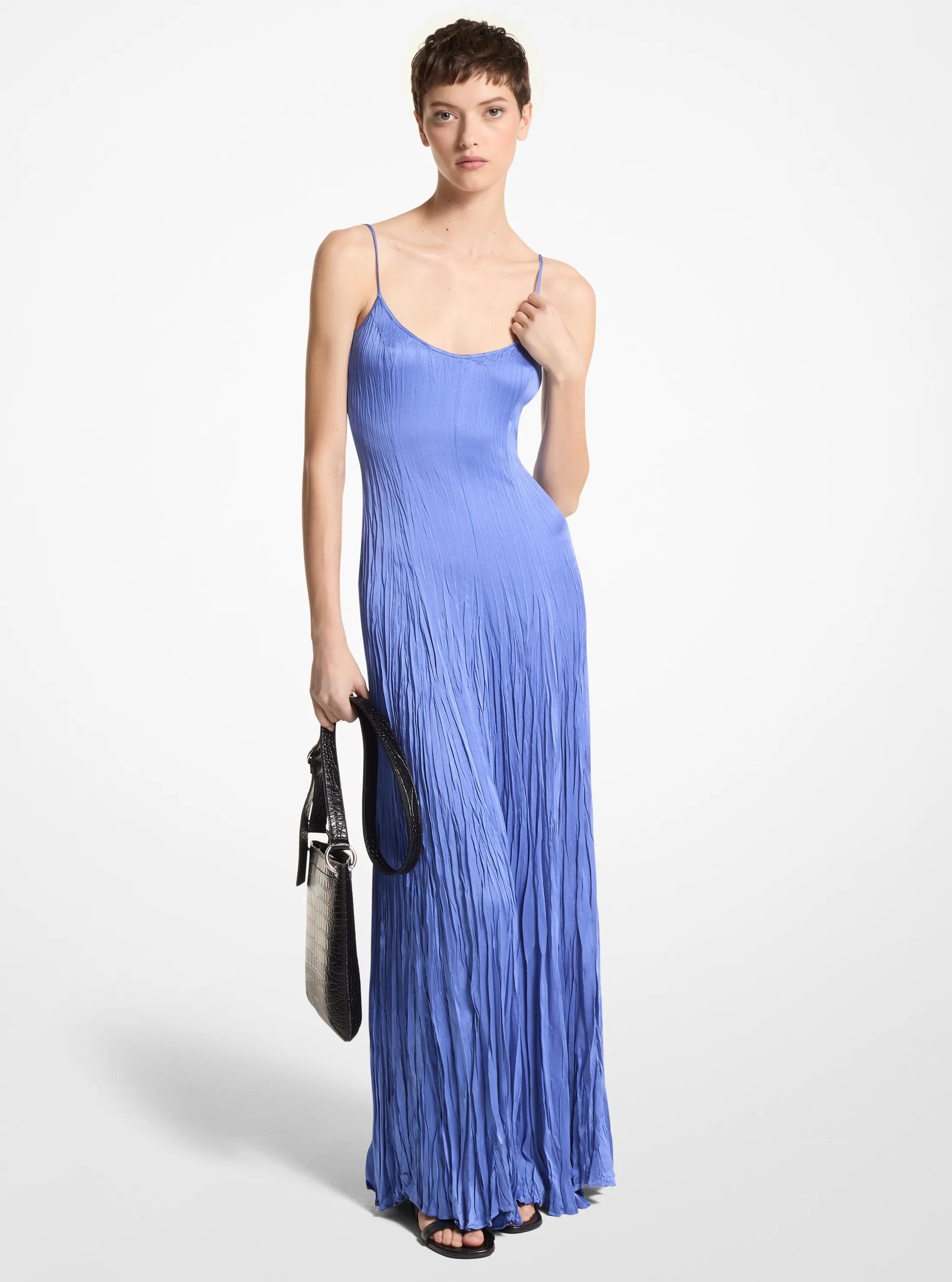Vestido lencero Jamison de sat&eacute;n charmeuse prensado