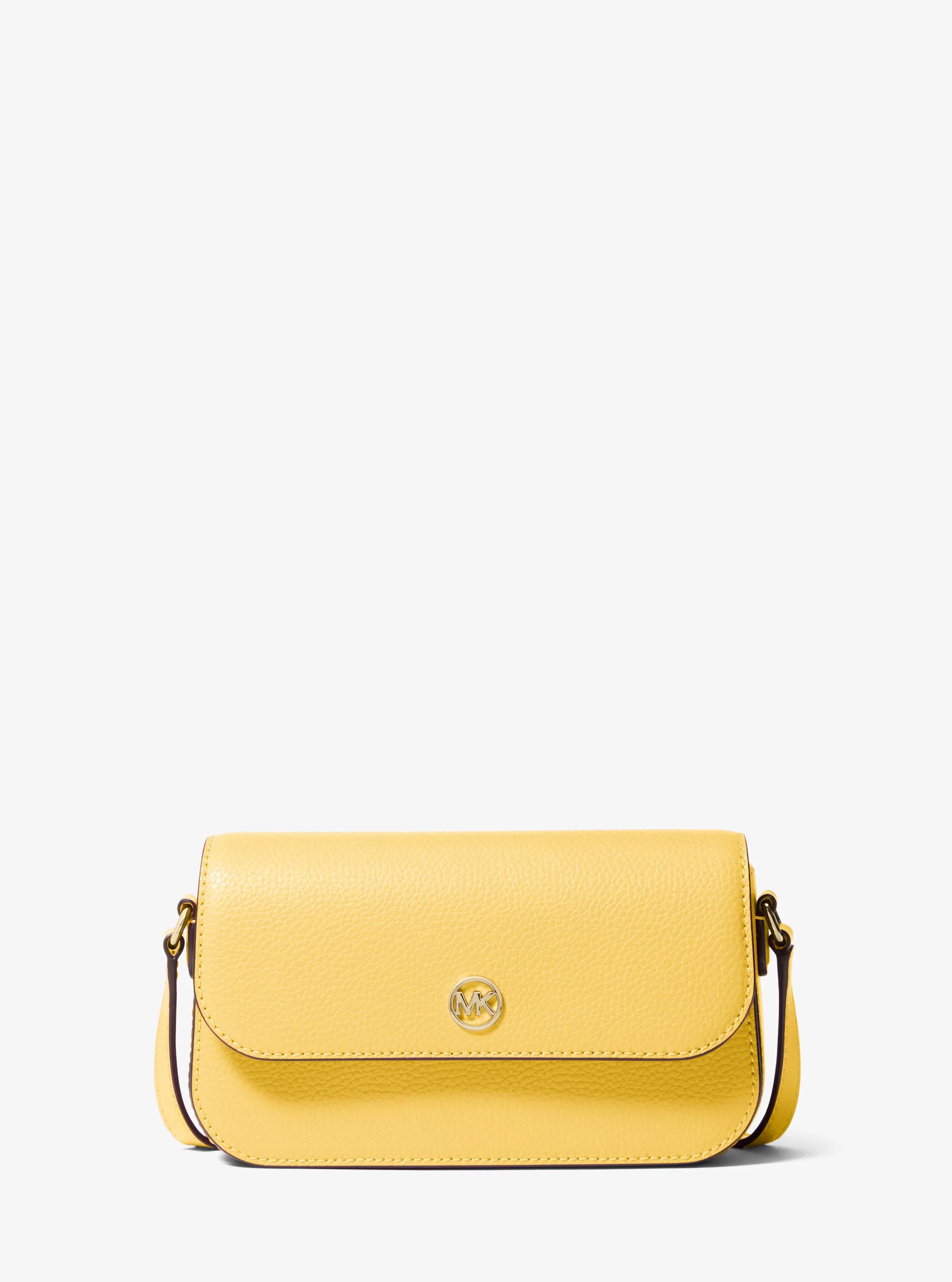 Jet Set Travel Small Pebbled Leather Crossbody Bag in DAISY YELLOW | Michael Kors