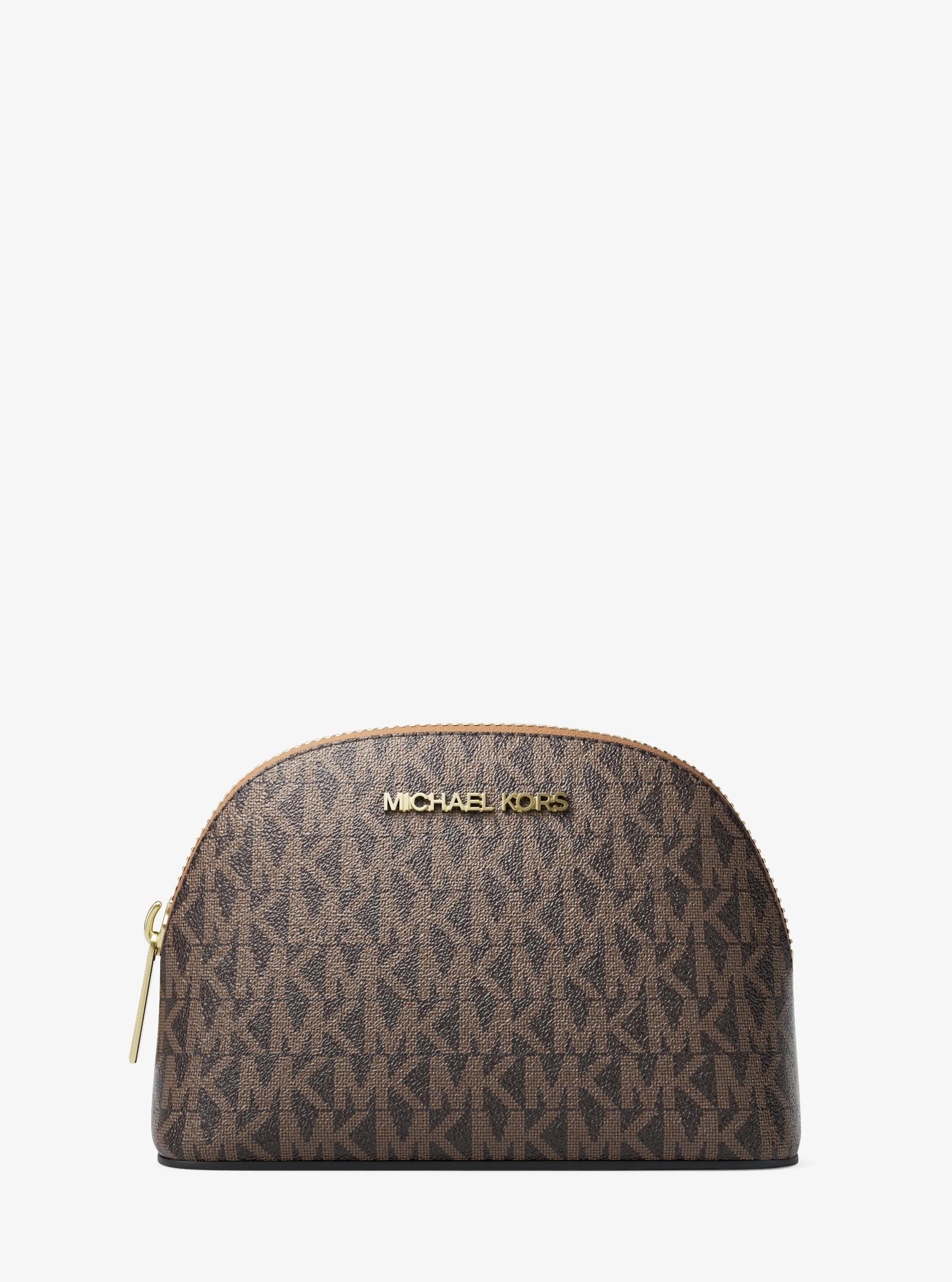 Jet Set Medium Signature Logo Travel Kit in BROWN | Michael Kors